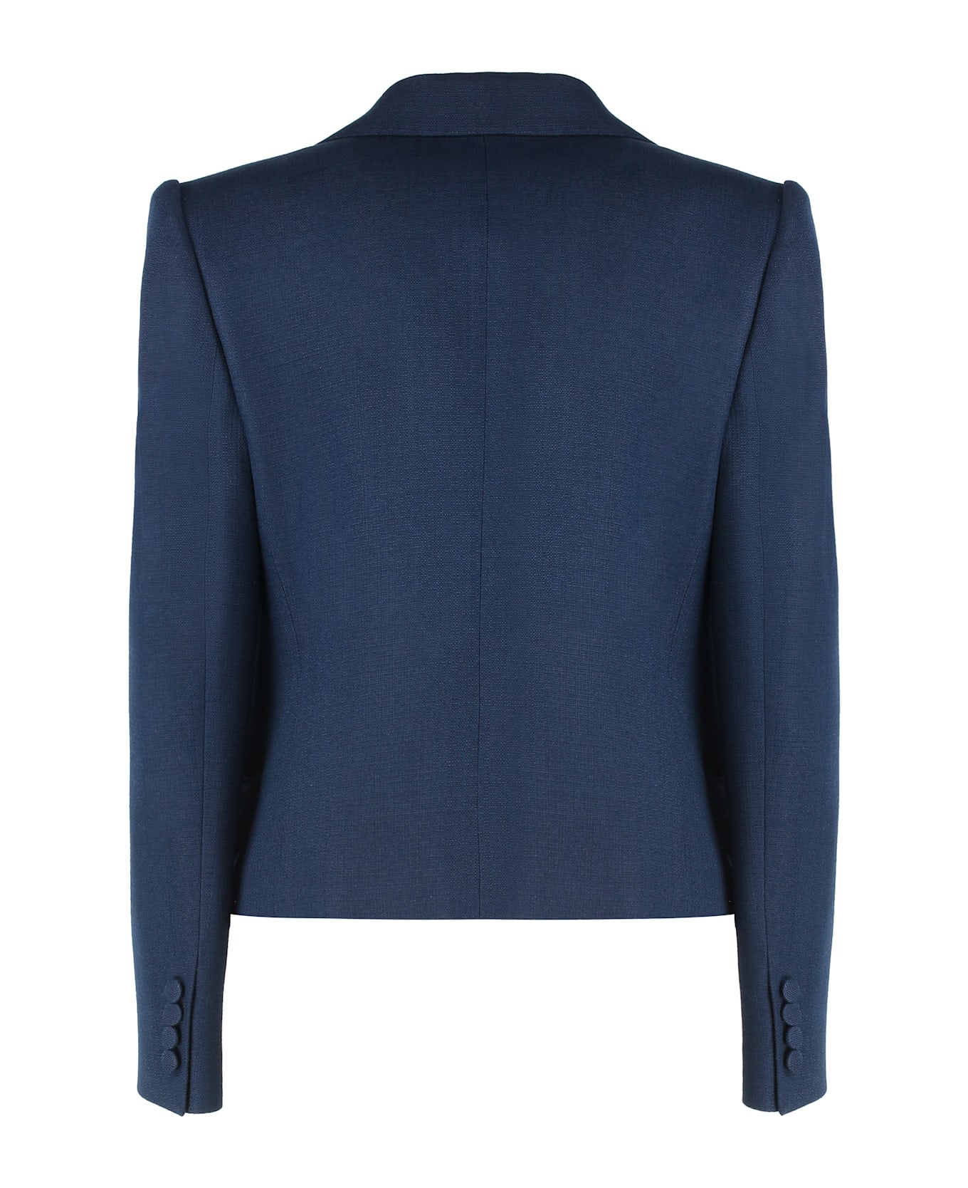 Valentino Garavani Short Jacket With Applied Bow - blue