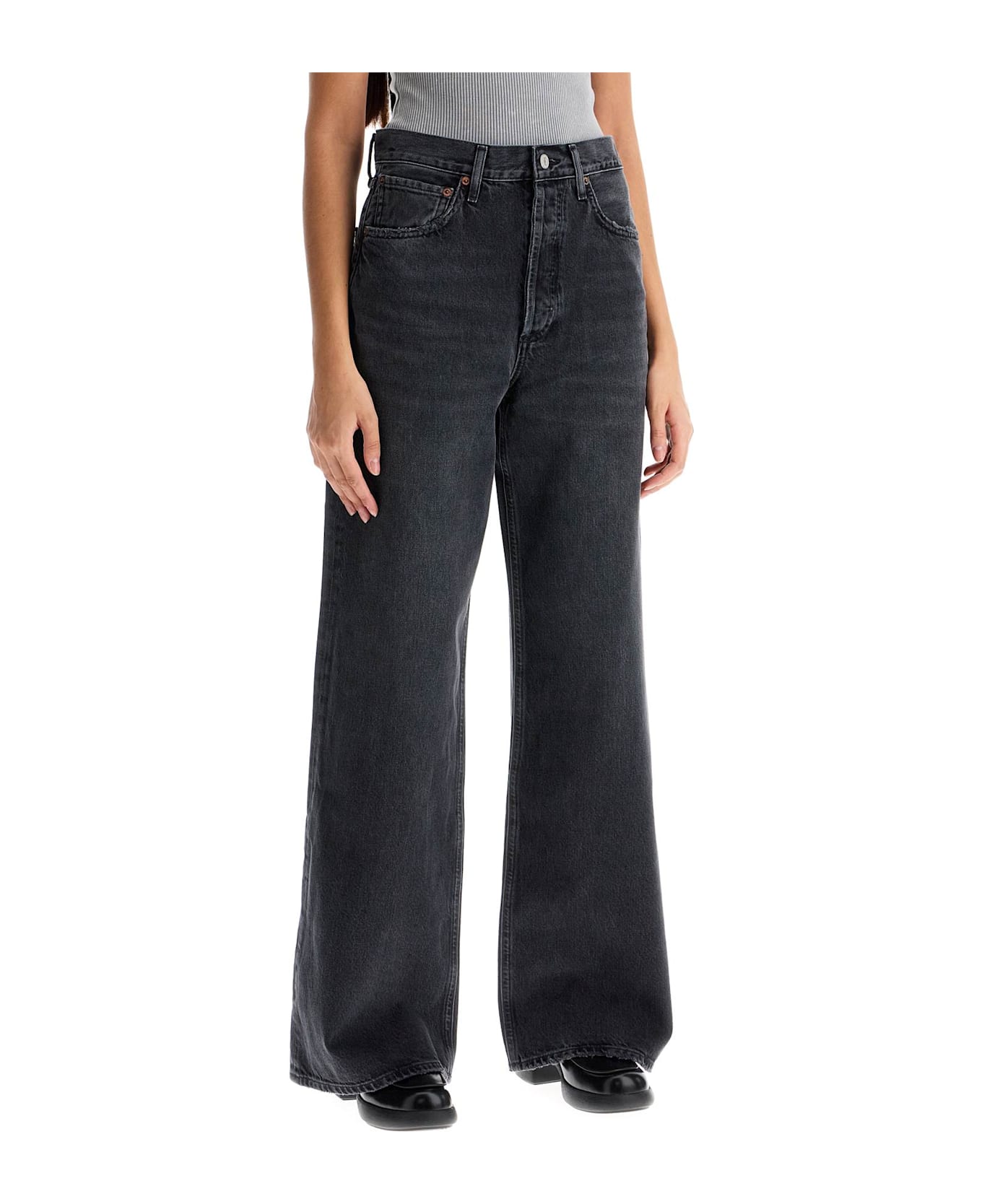 AGOLDE Wide-legged Women's Jeans - Blu