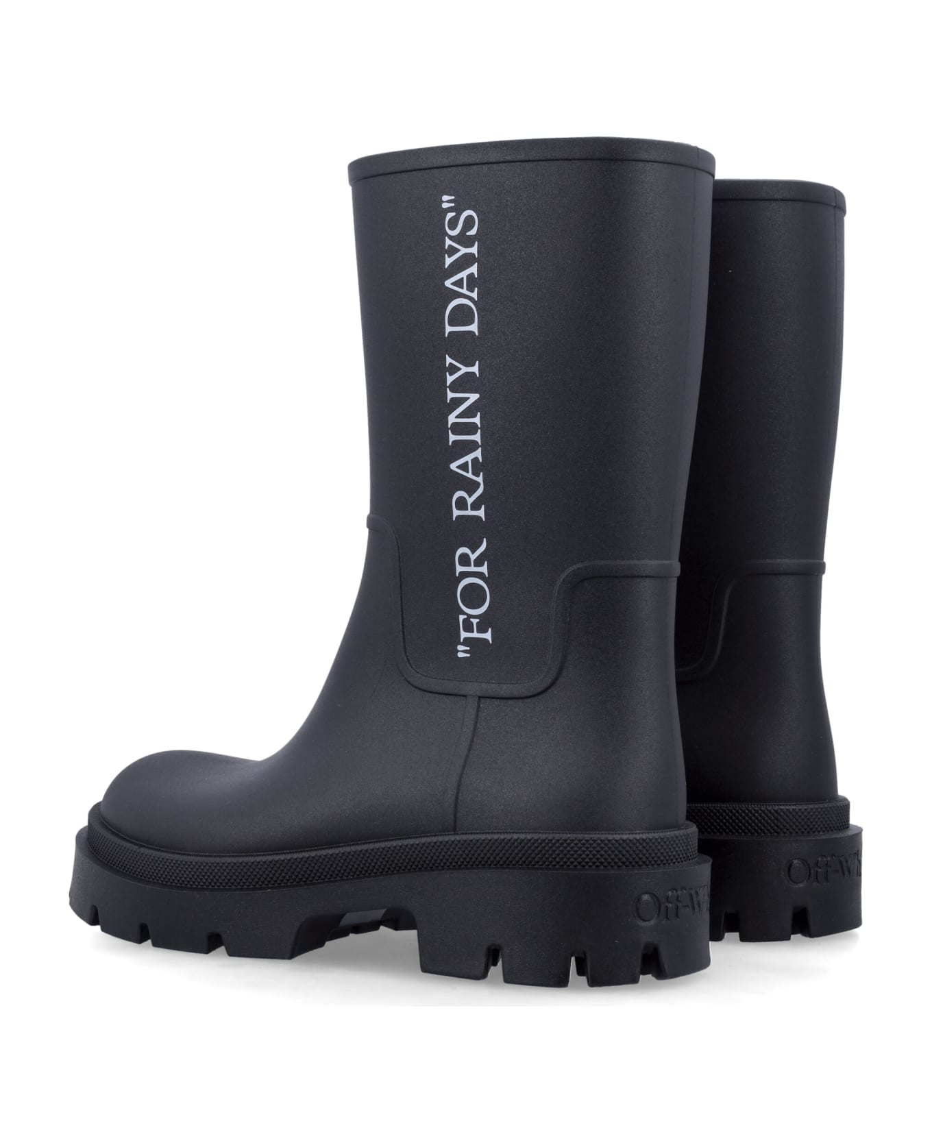 Off-White 'rainy Days' Re-boots - BLACK