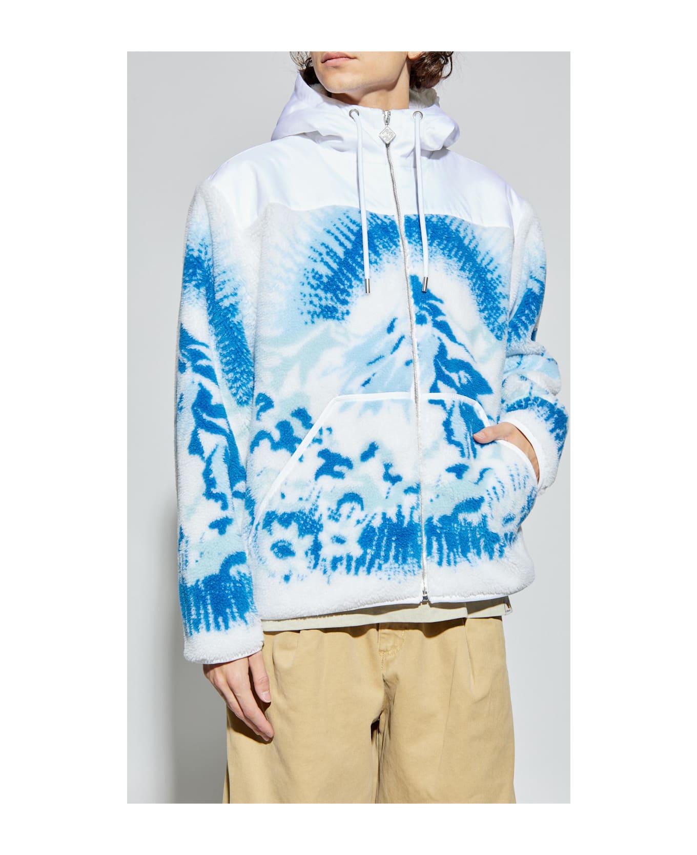 Casablanca Jacket With Hood - WHITE/BLUE