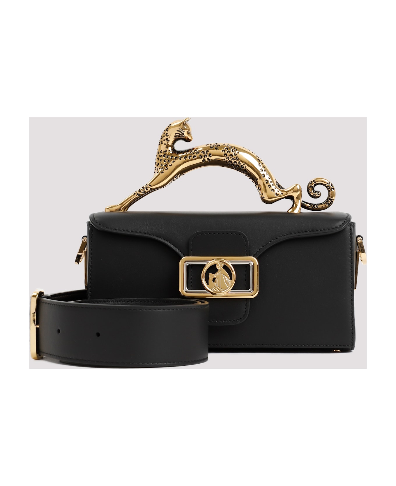 Lanvin Nano Pencil Cat Bag - Black
