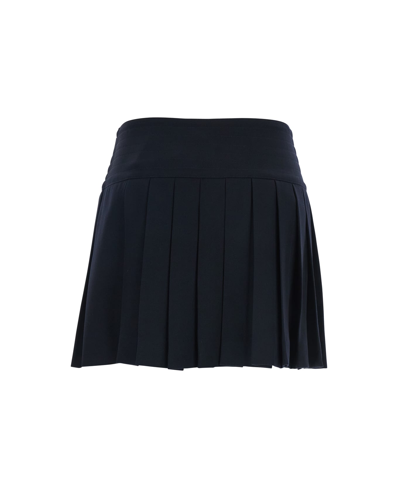 The Seafarer 
sam
 Blue Skirt With Side Buckle In Wool Woman - Blu