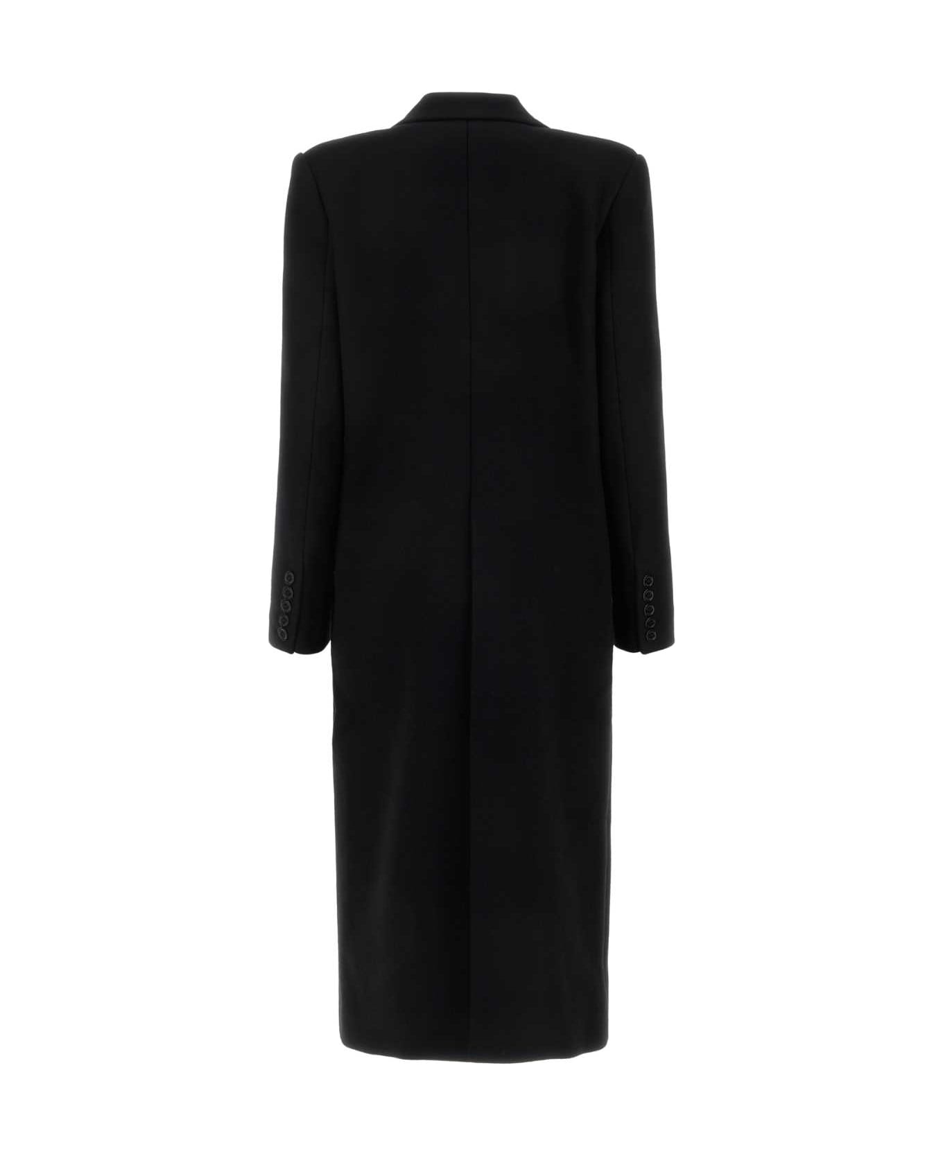Alexandre Vauthier Black Wool Blend Coat - BLACK