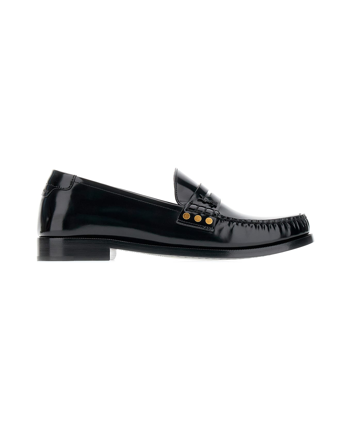 Saint Laurent Black Leather Loafers - 1000