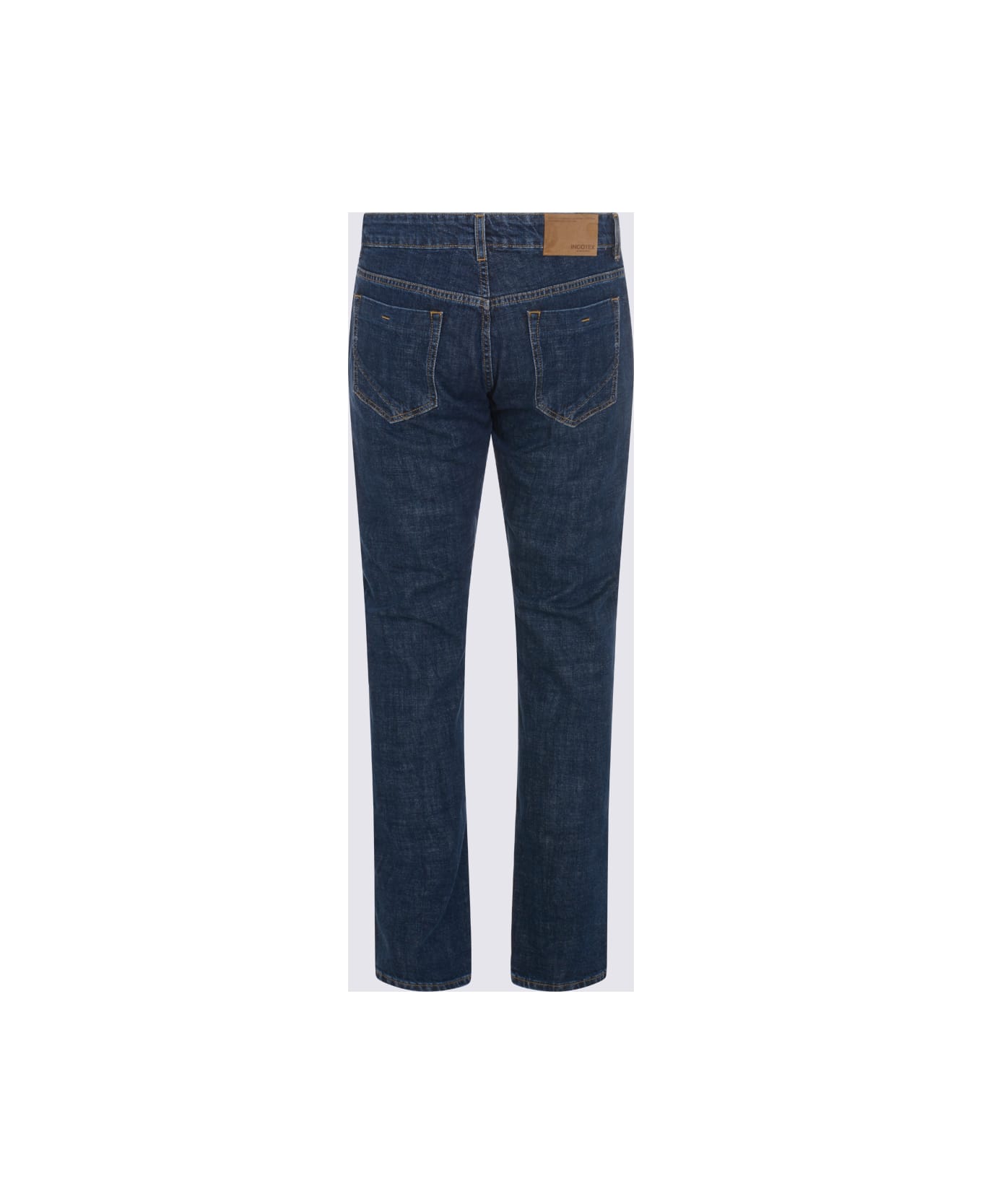 Incotex Blue Cotton Jeans