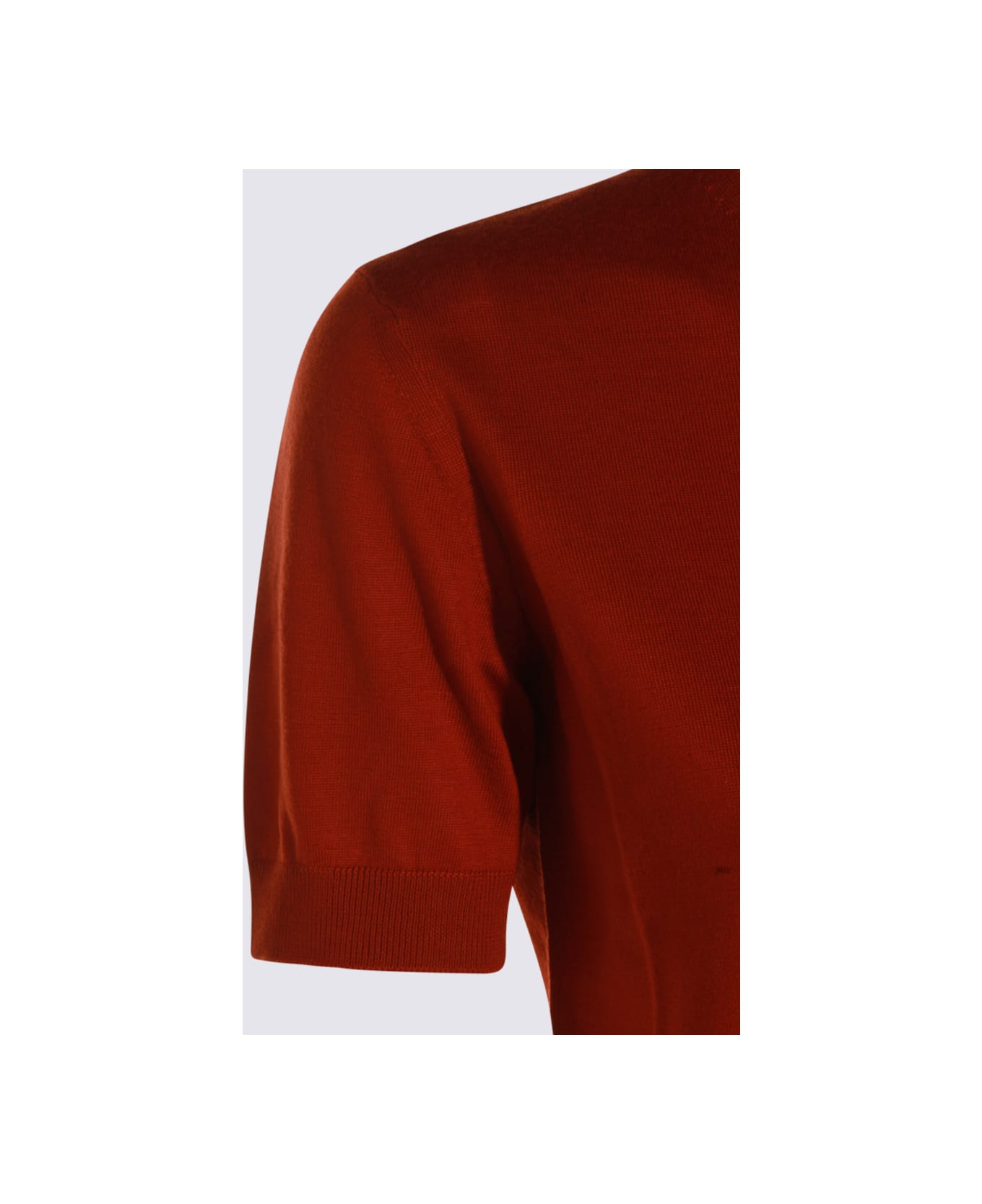 Saint Laurent Red Wool Knitwear - BRIQUE
