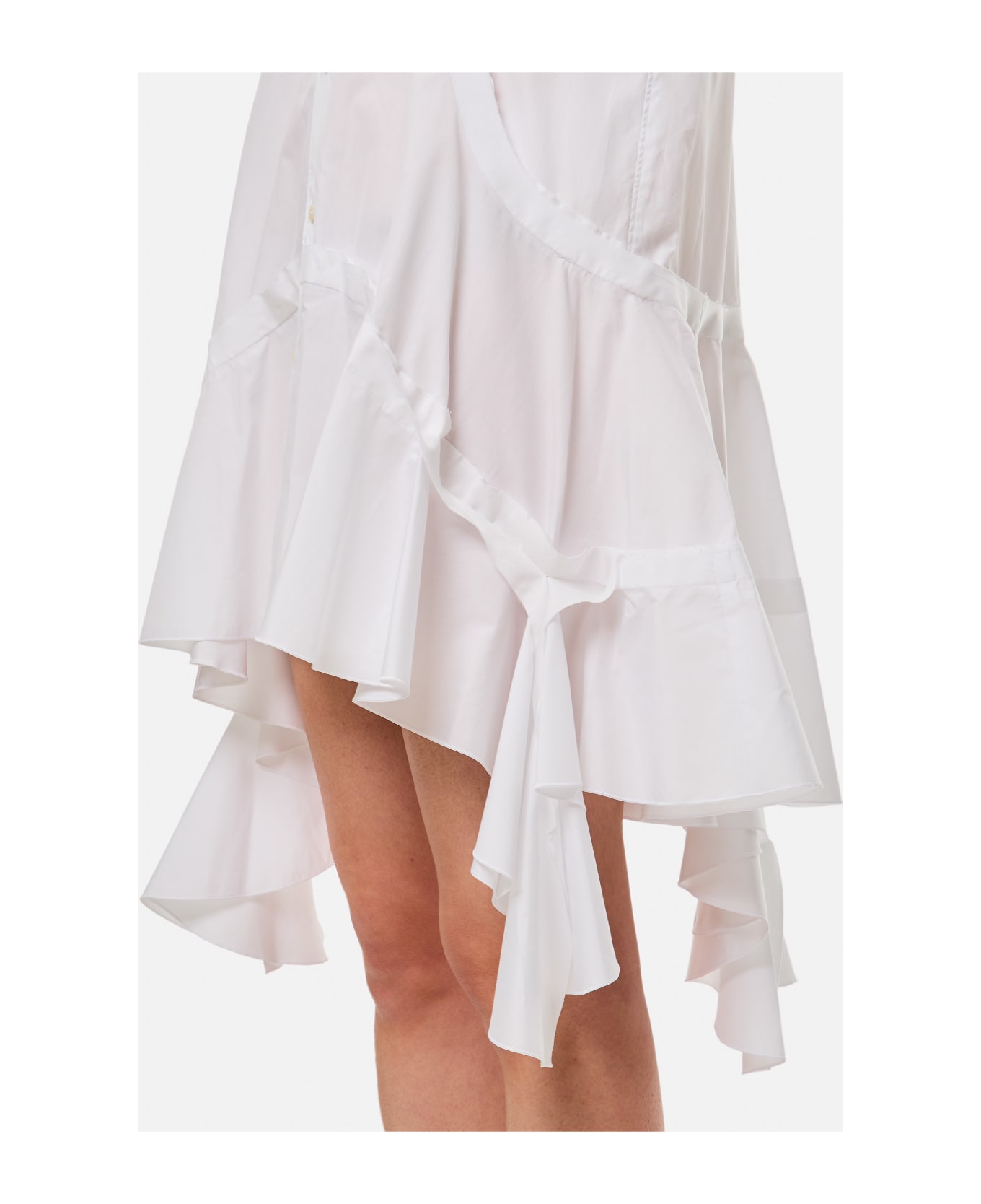 Comme des Garçons Cotton Shirt Dress - White ワンピース＆ドレス