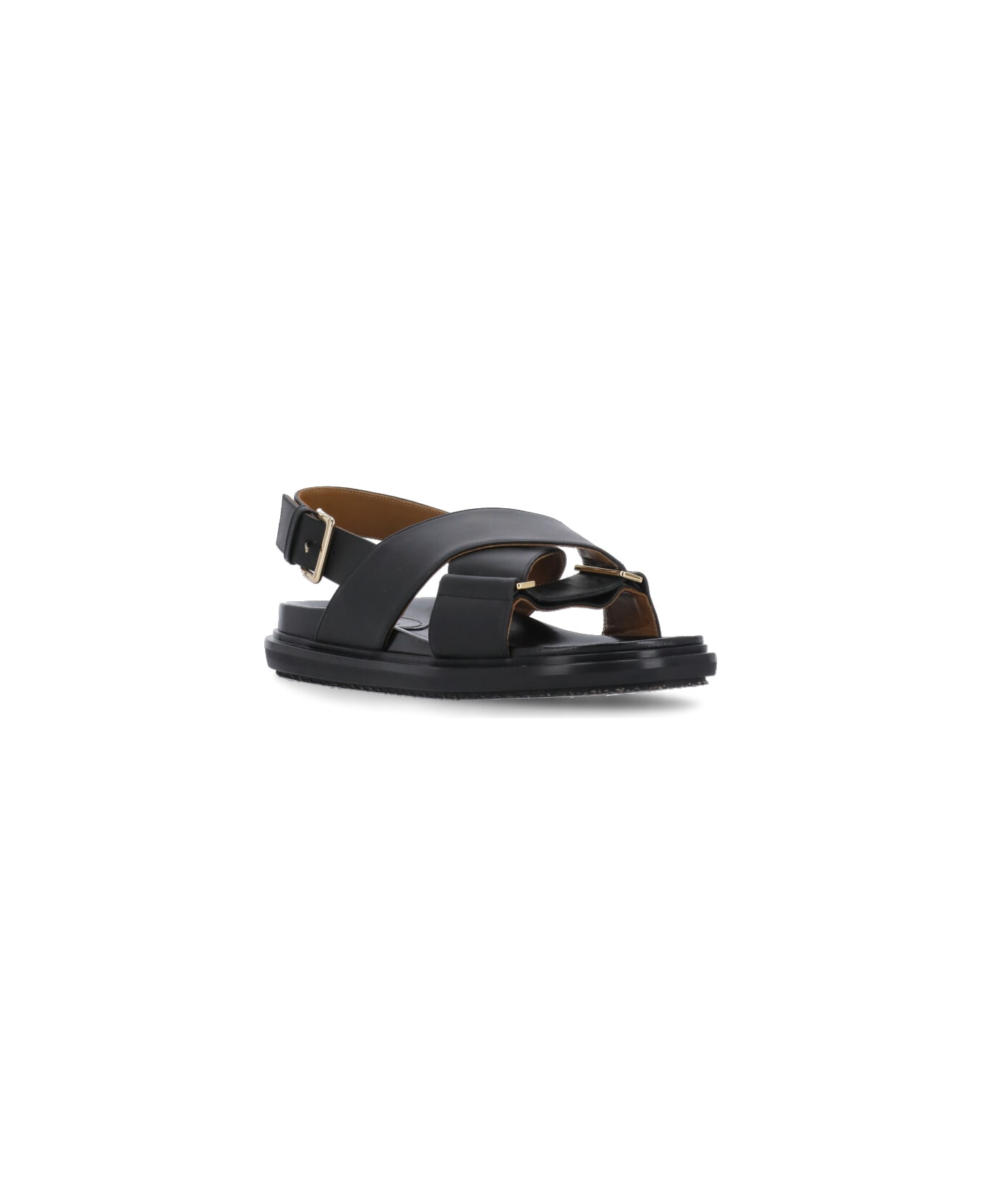Marni Leather Sandals - Black