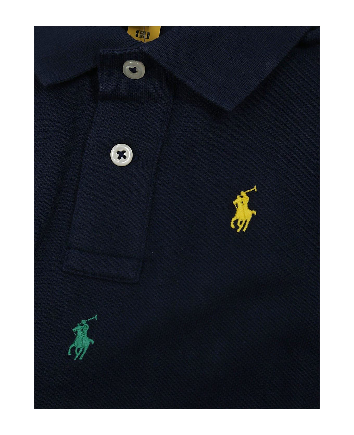 Ralph Lauren Polo Pony Embroidered Short Ssleeved Polo Shirt - Blu