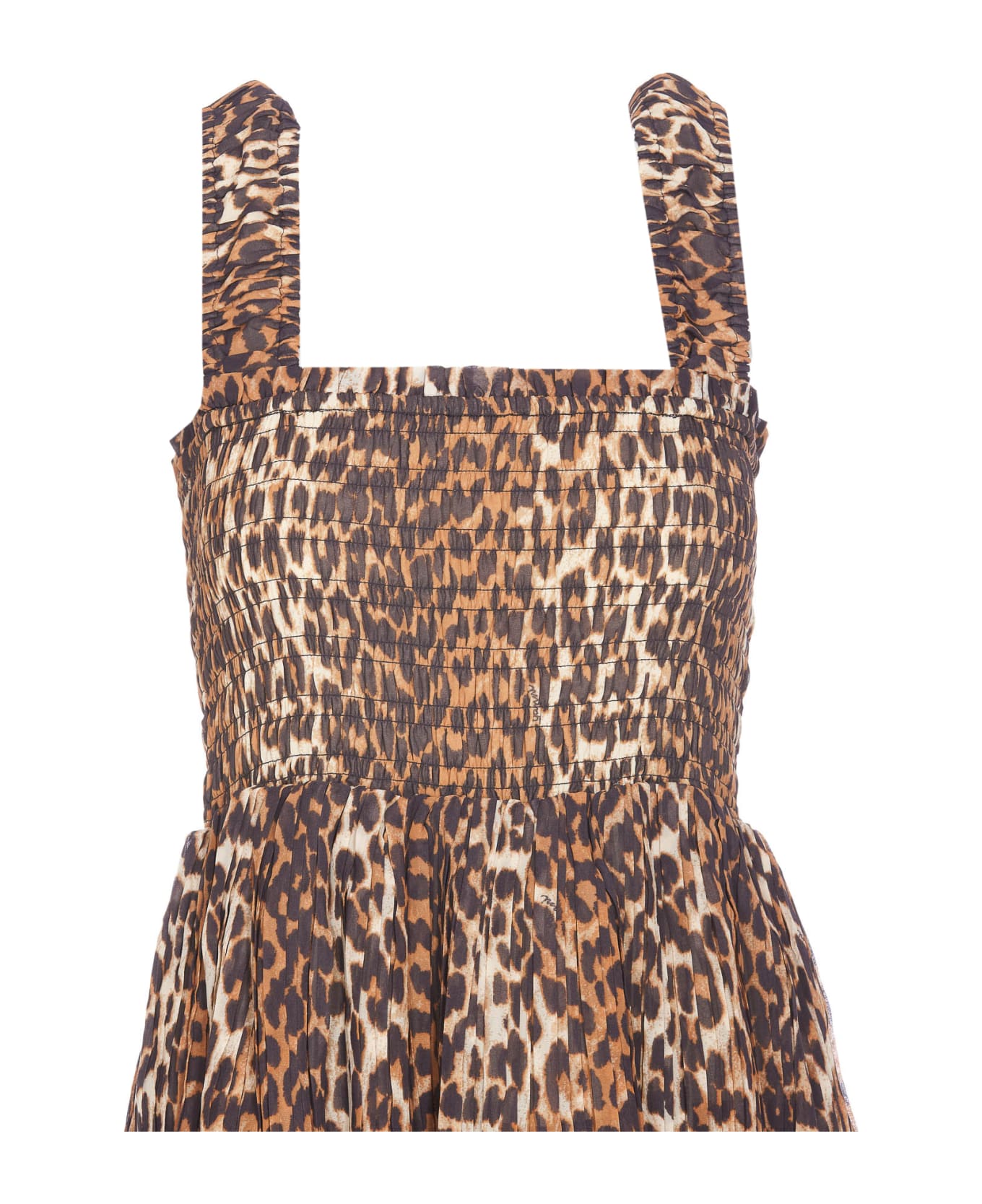 Ganni Leopard Print Midi Dress ワンピース＆ドレス