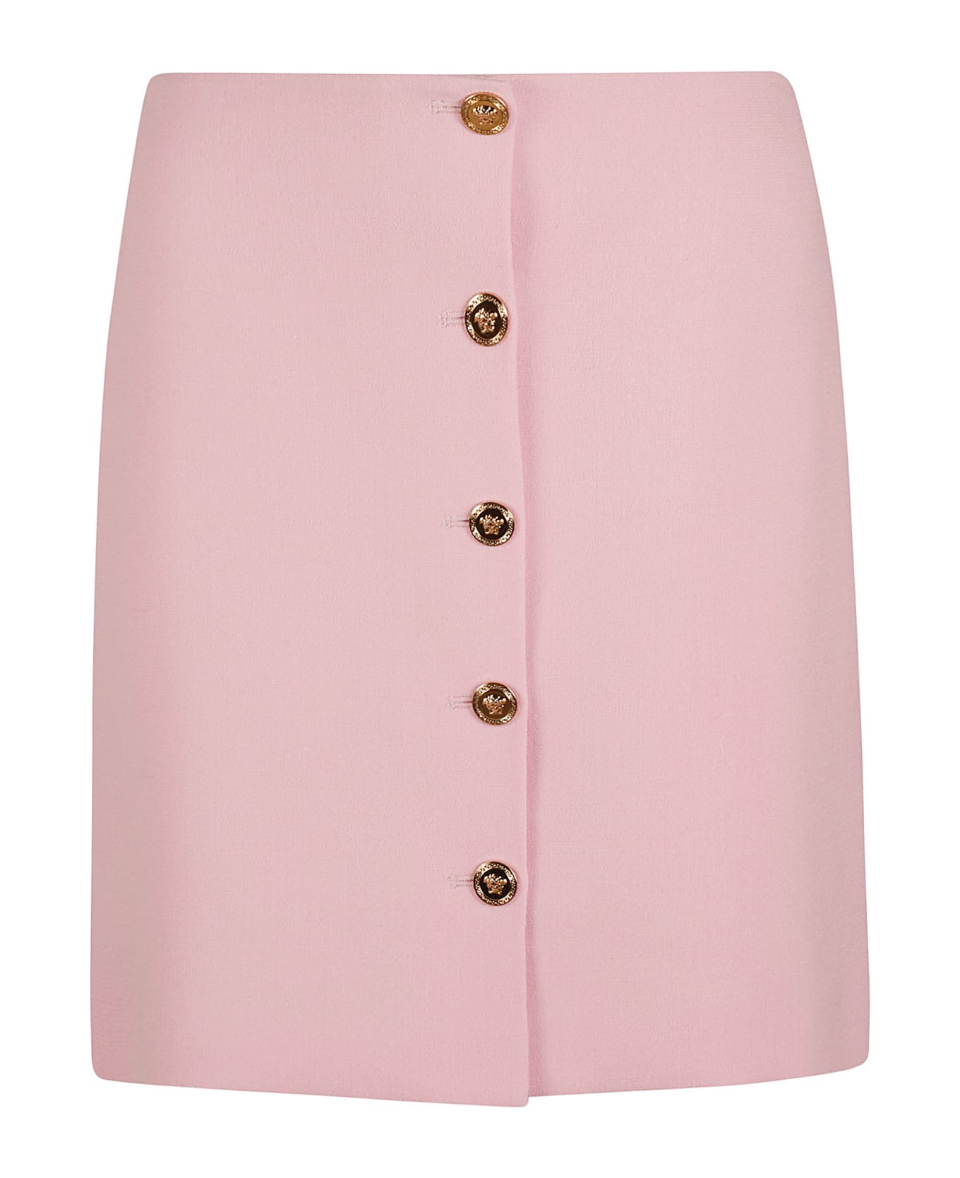 Versace Front Buttoned Short Skirt - Pink