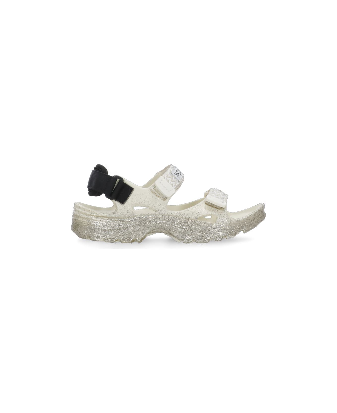 Lanvin 'wave Curb Laces' Lanvin X Suicoke Sandals - Golden