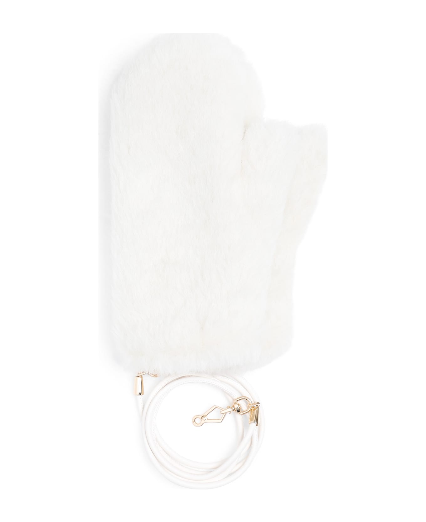 Max Mara Teddy Gloves - Bianco