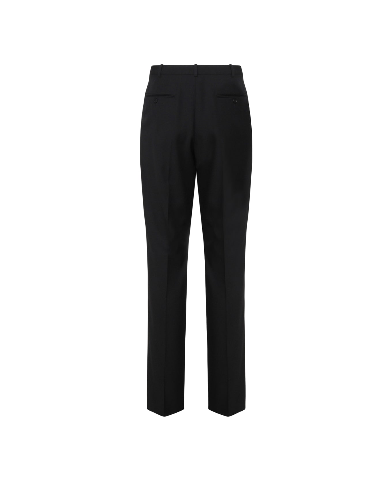 Saint Laurent Wool Tuxedo Trousers - Black