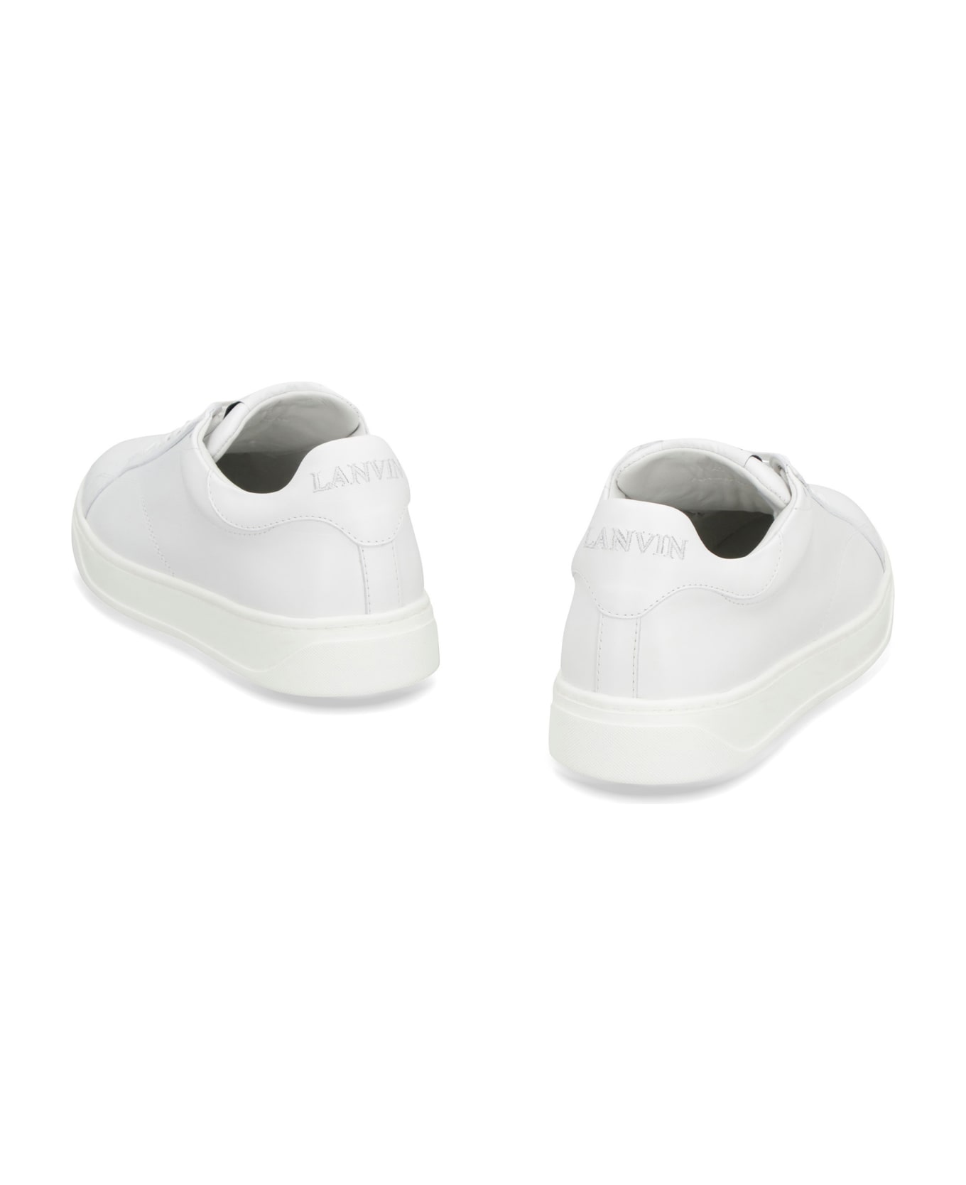 Lanvin Ddb0 Leather Low-top Sneakers - White