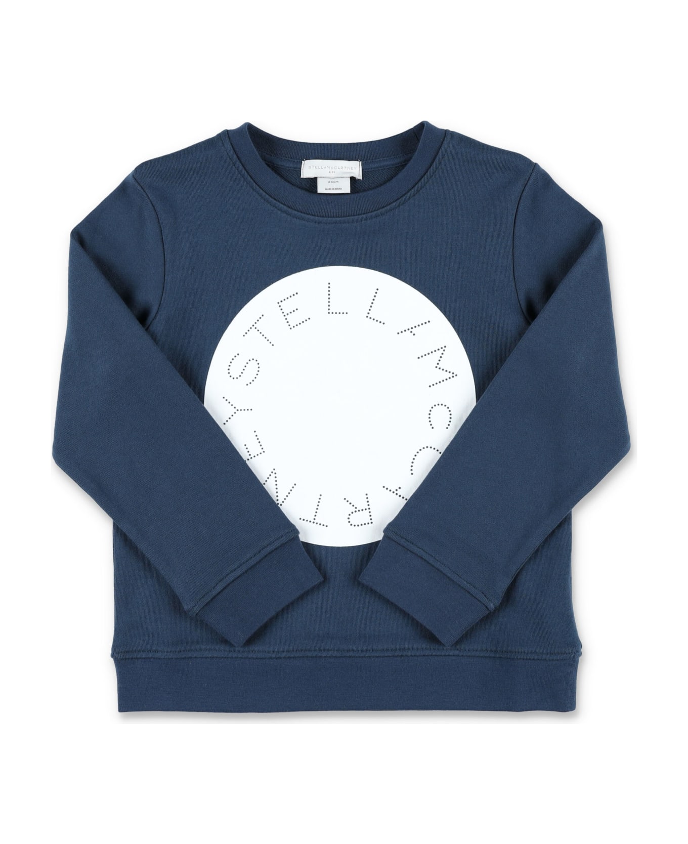 Stella McCartney Kids Circle Logo Crewneck - BLUE ニットウェア＆スウェットシャツ