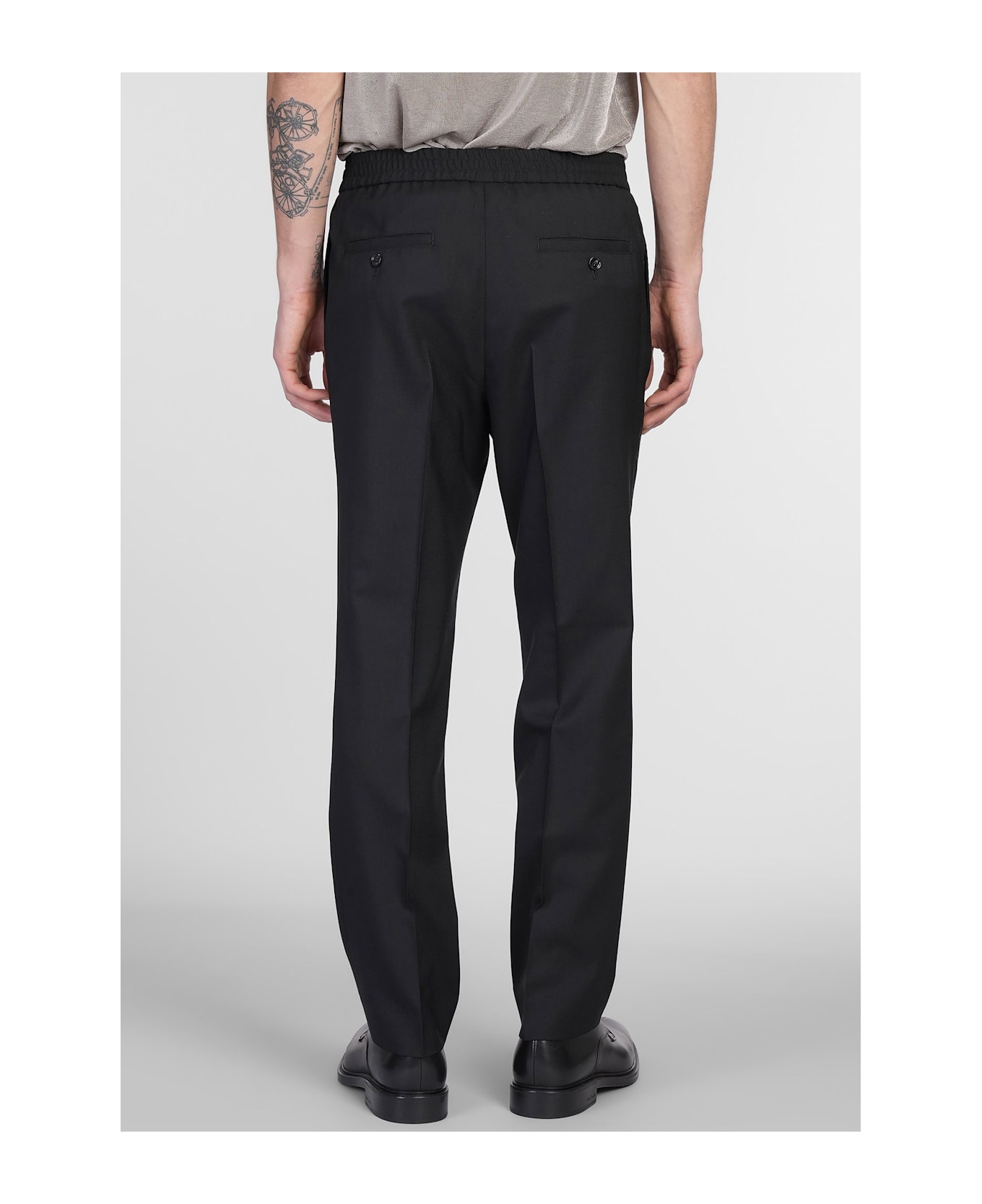 Ami Alexandre Mattiussi Pants In Black Wool - black