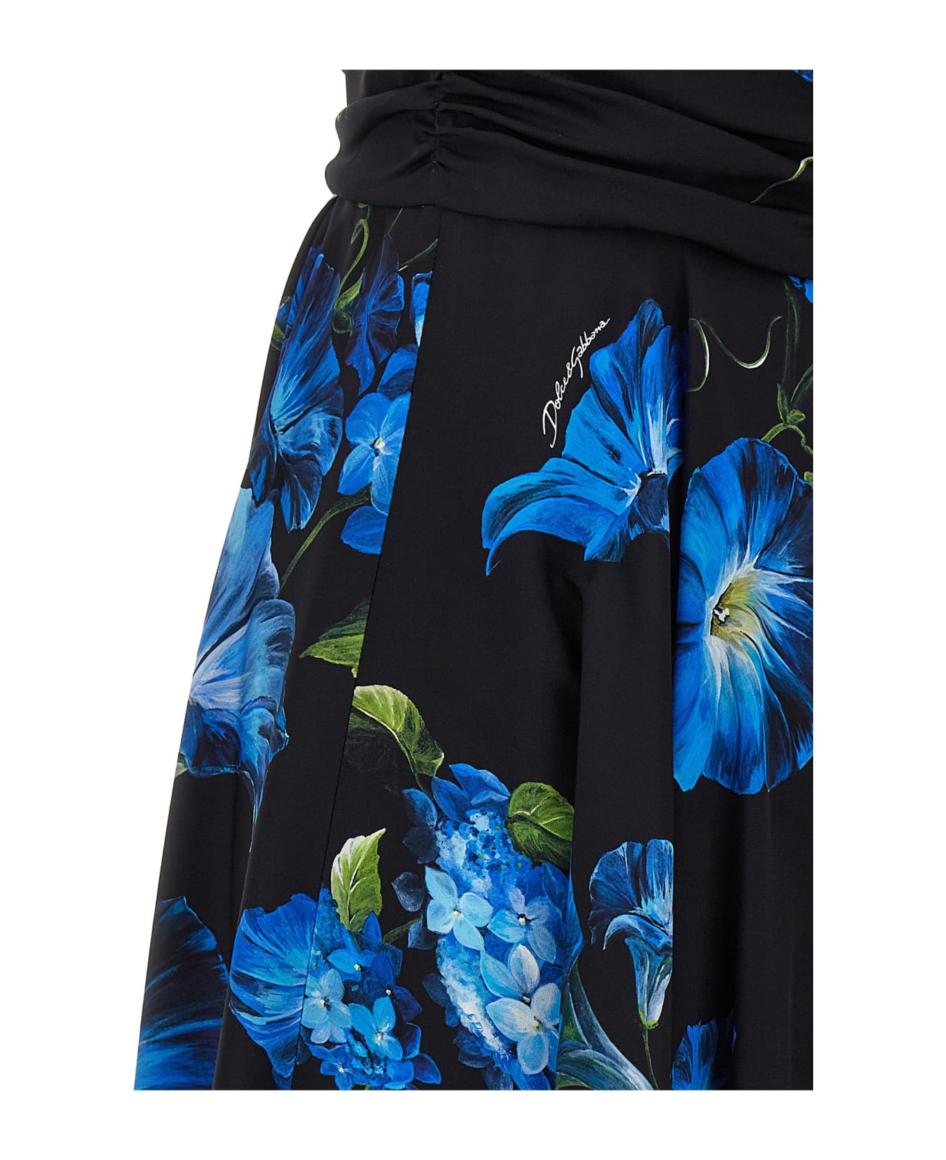 Dolce & Gabbana Floral Print Dress - Black ワンピース＆ドレス