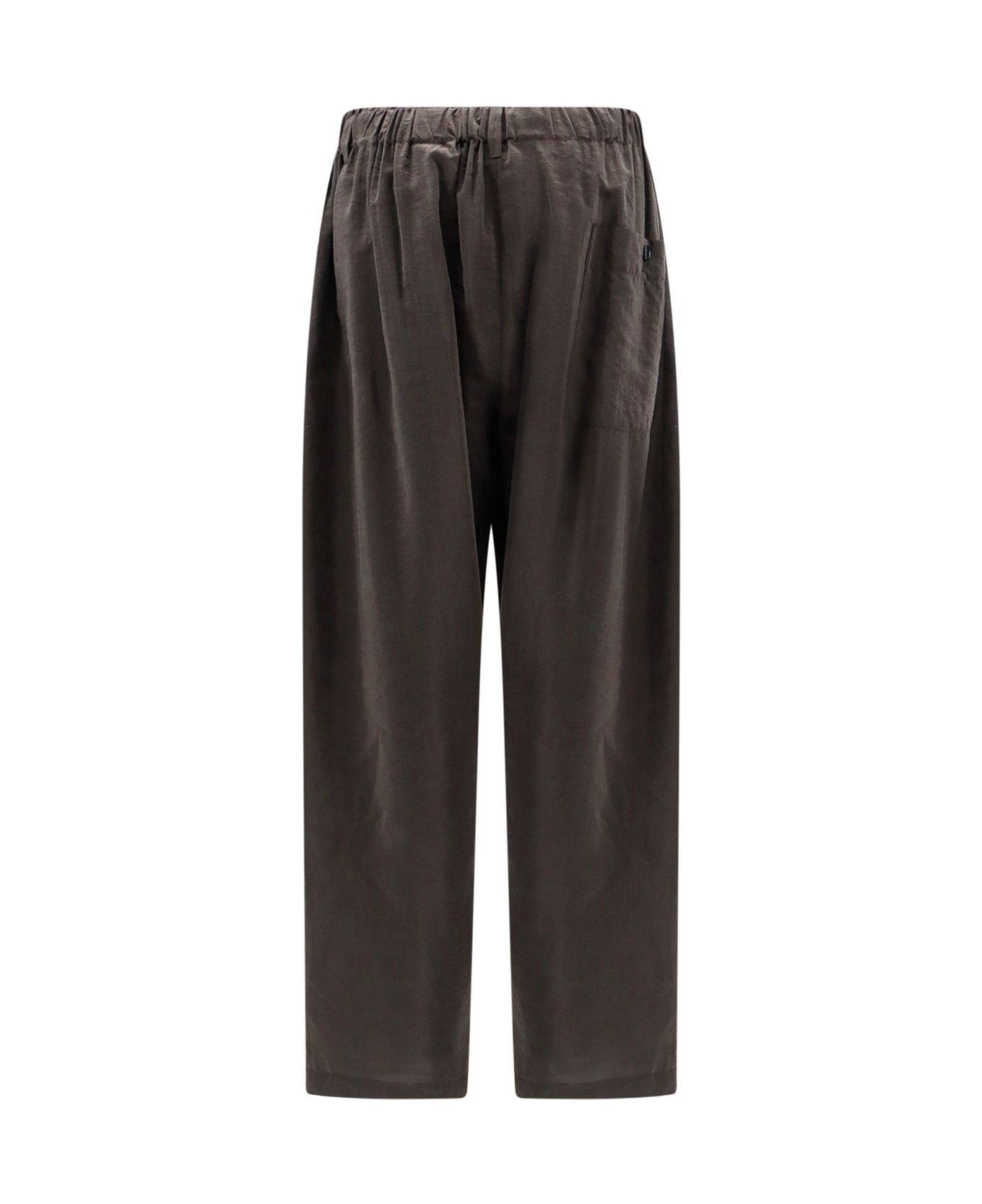 Lemaire Relaxed Fit Tapered Leg Trousers - Brown