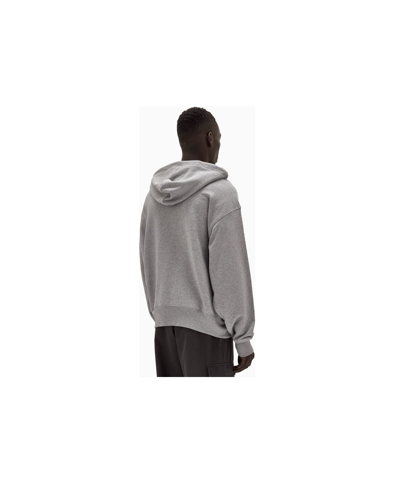 Acne Studios Hooded Sweatshirt With Zip - Grey