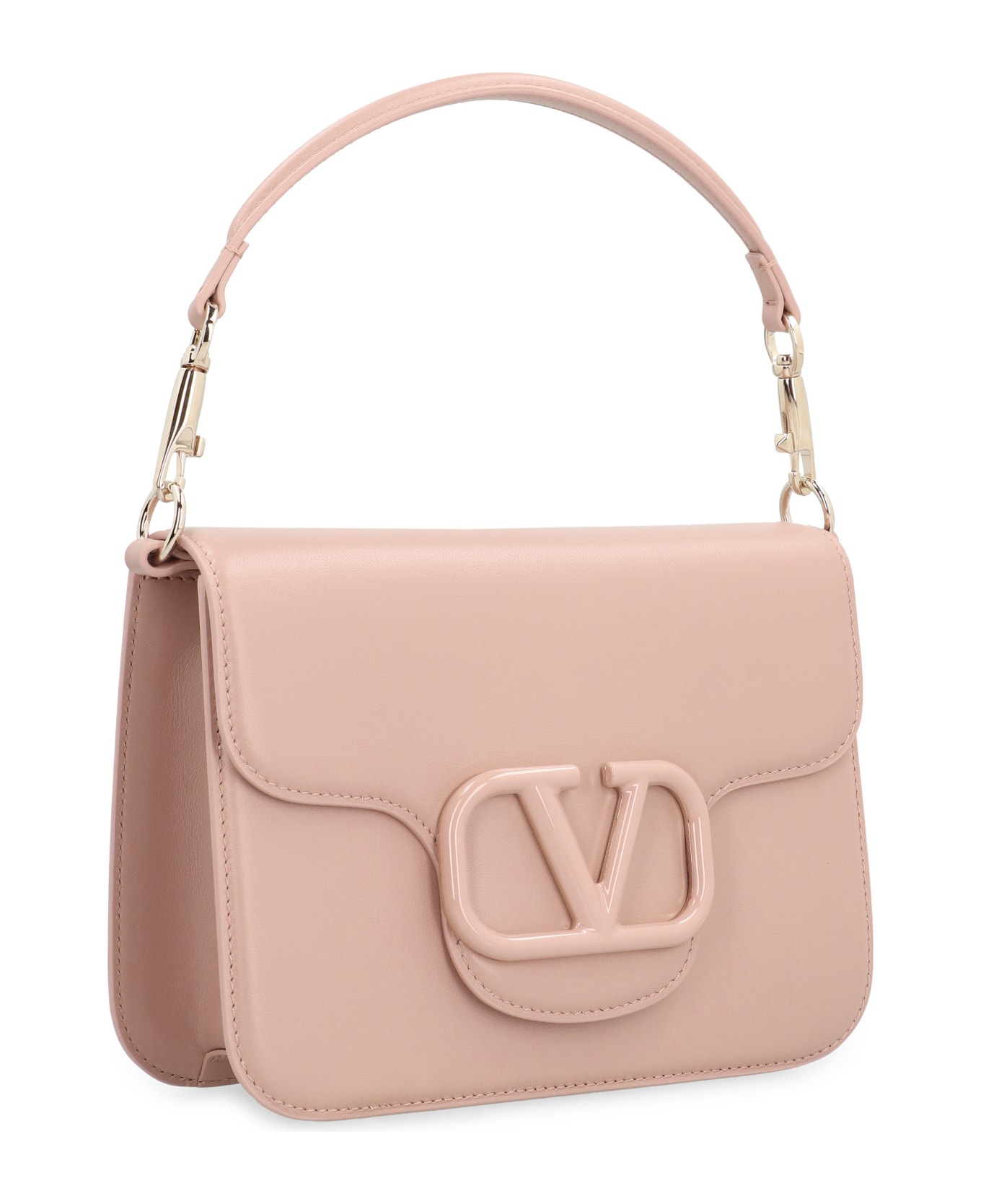 Valentino Garavani - Locò Leather Shoulder Bag - Pink ショルダーバッグ