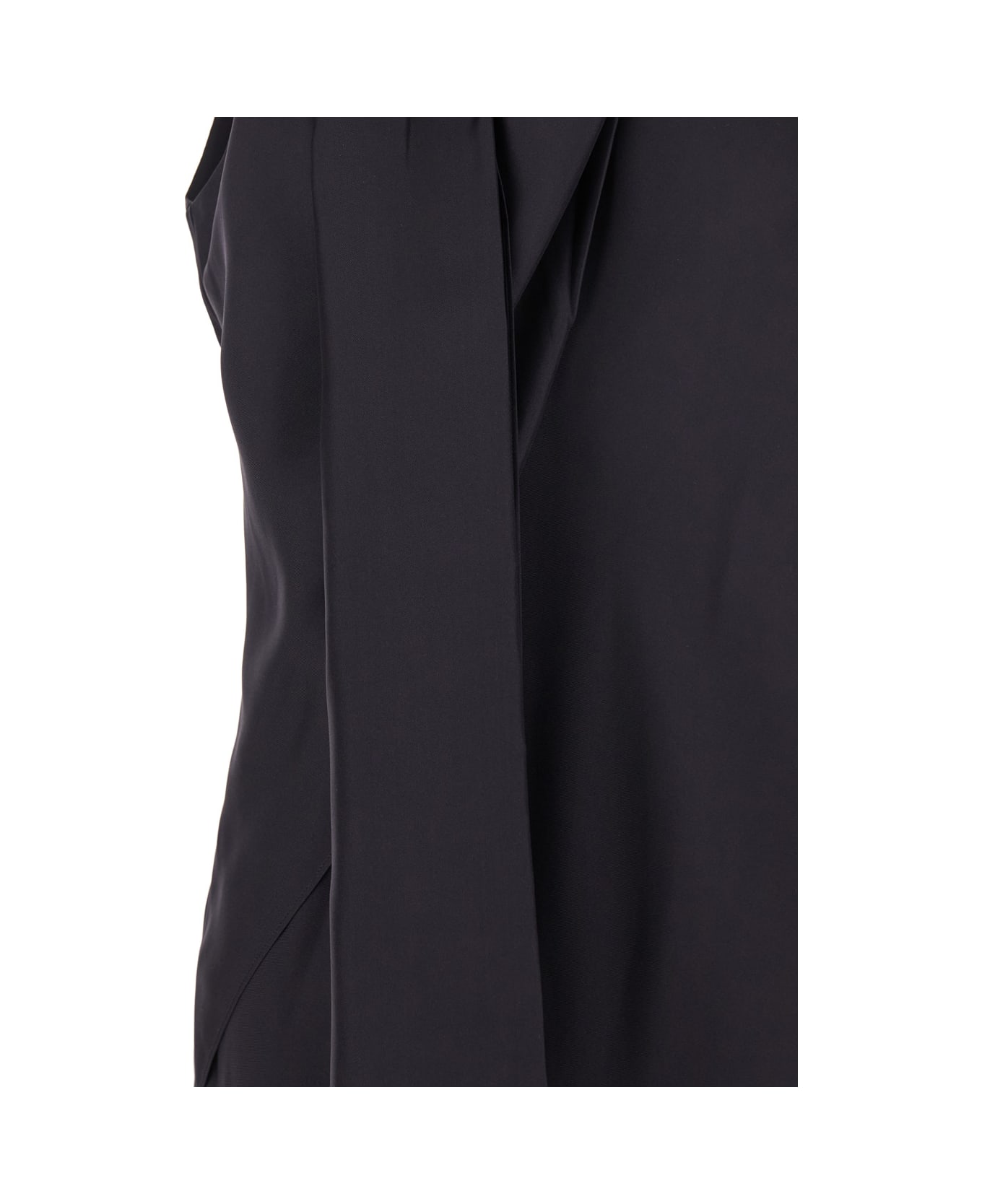 Róhe Blue Long Dress With Halterneck And Scarf Detail In Silk Woman - Blu