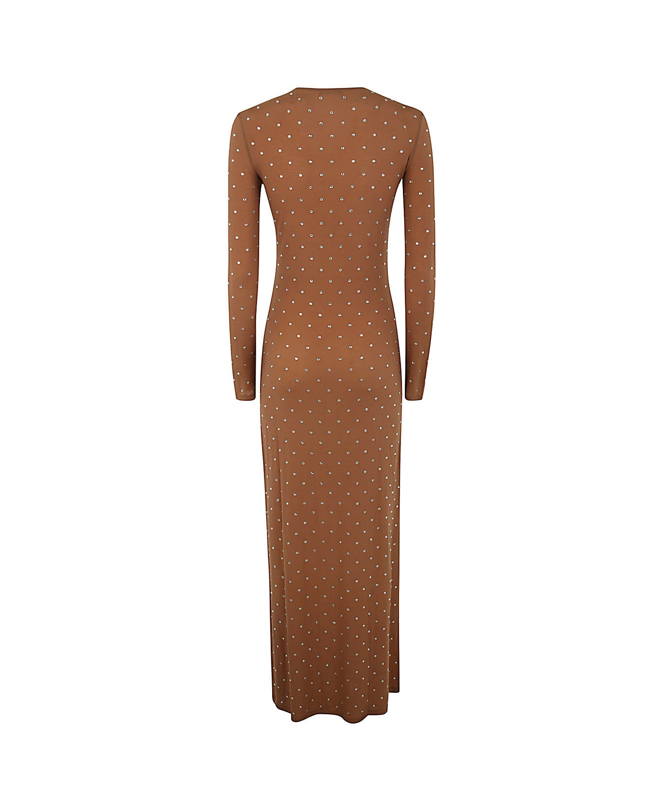 Paco Rabanne Solid Second Skin Jersey Dress - New Caramel