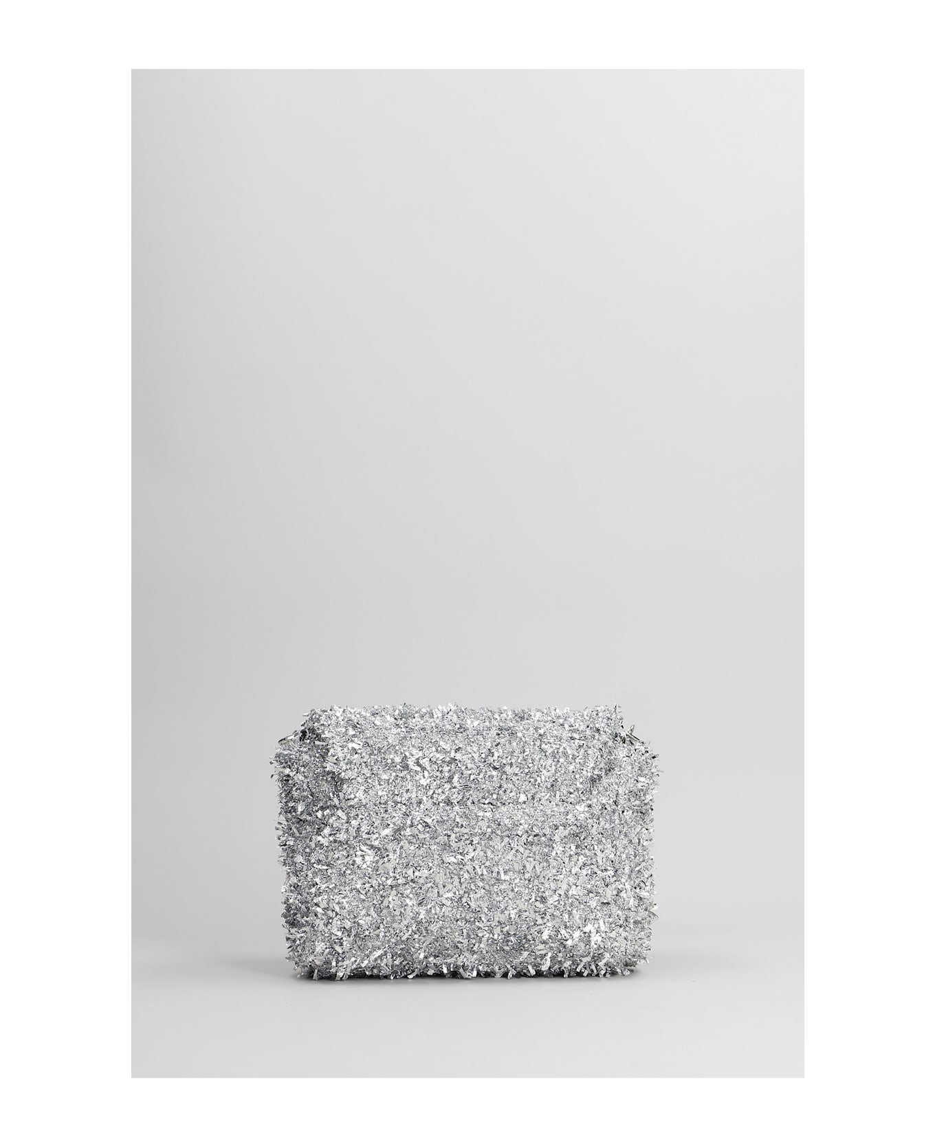 Roberto Festa Carol Shoulder Bag In Silver Fabric - silver