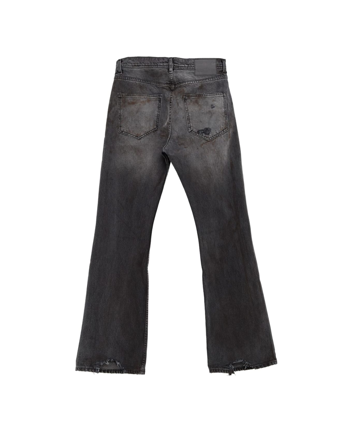 Enfants Riches Deprimes Flared Denim Cotton Jeans - Grey