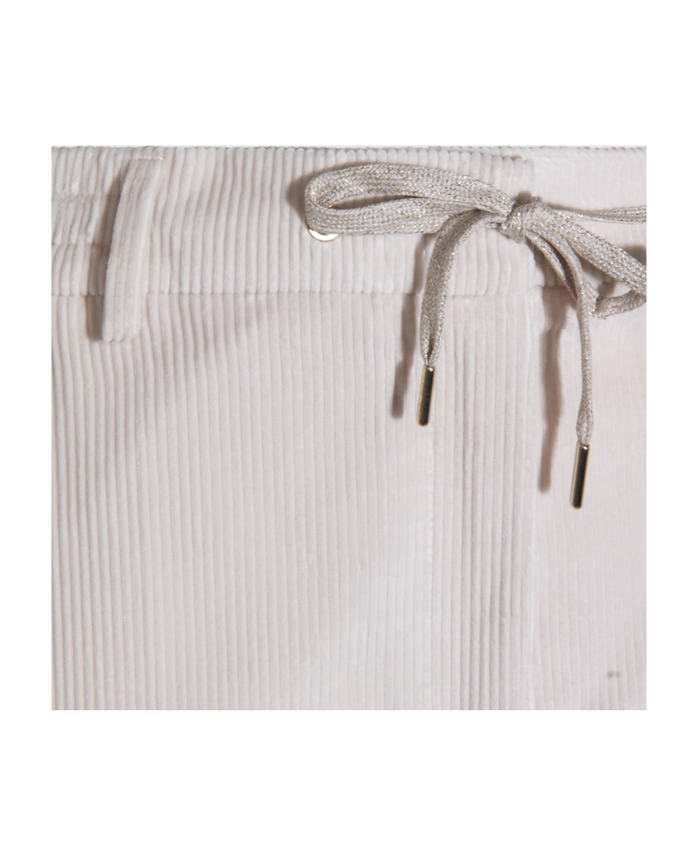 Eleventy White Cotton Pants - Ivory