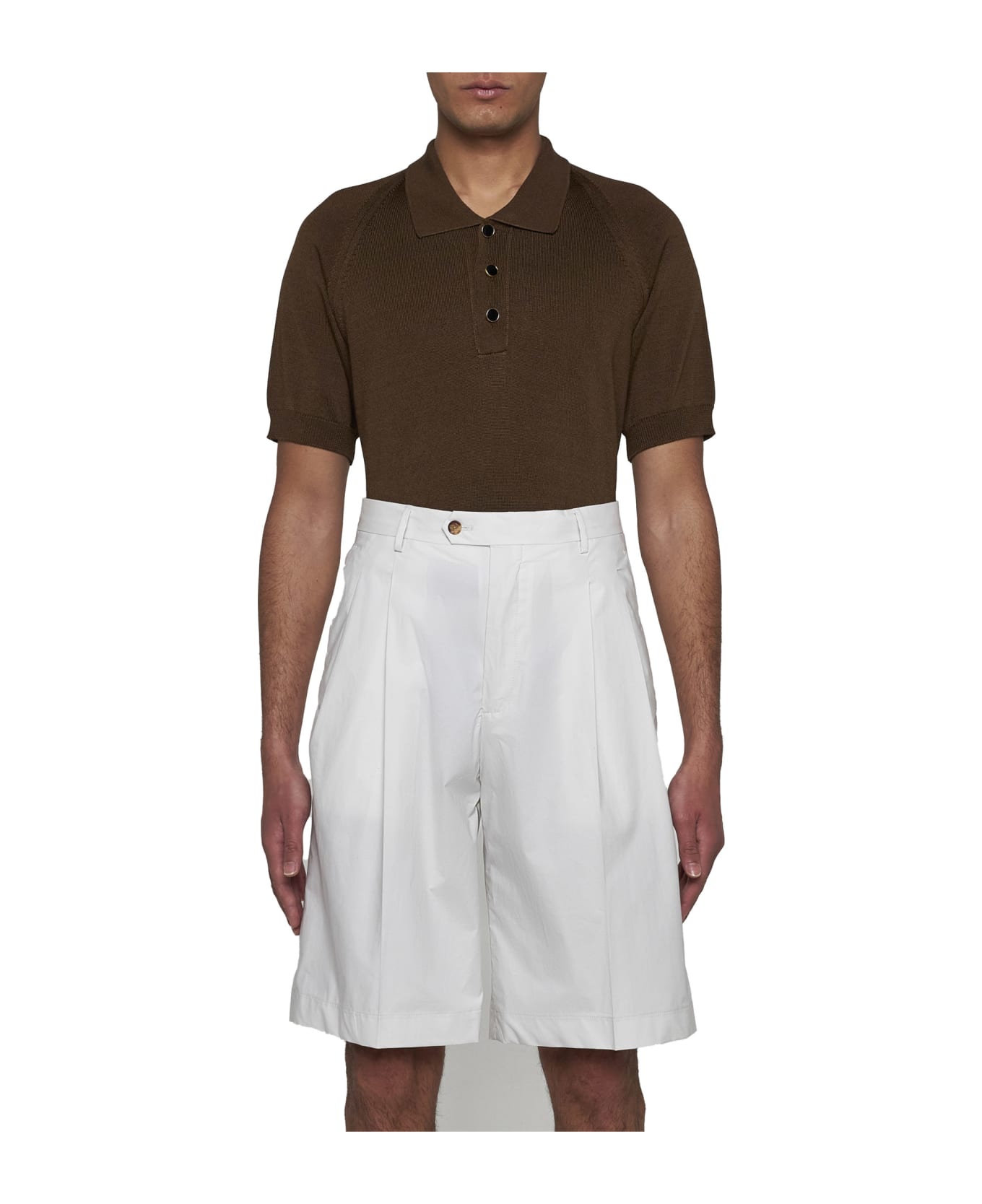 Lardini Shorts - Cream