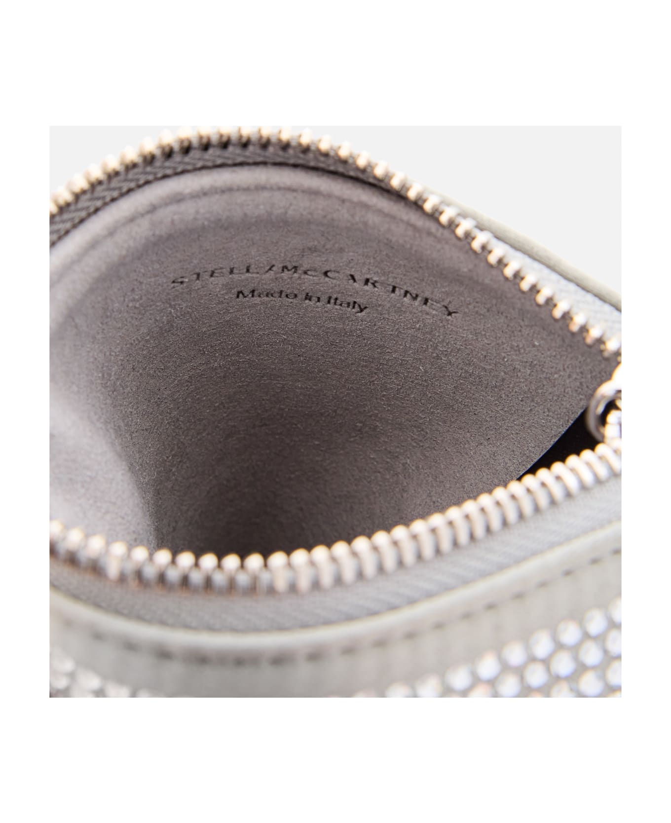 Stella McCartney Pouch All Over Crystal Hotfix - Silver