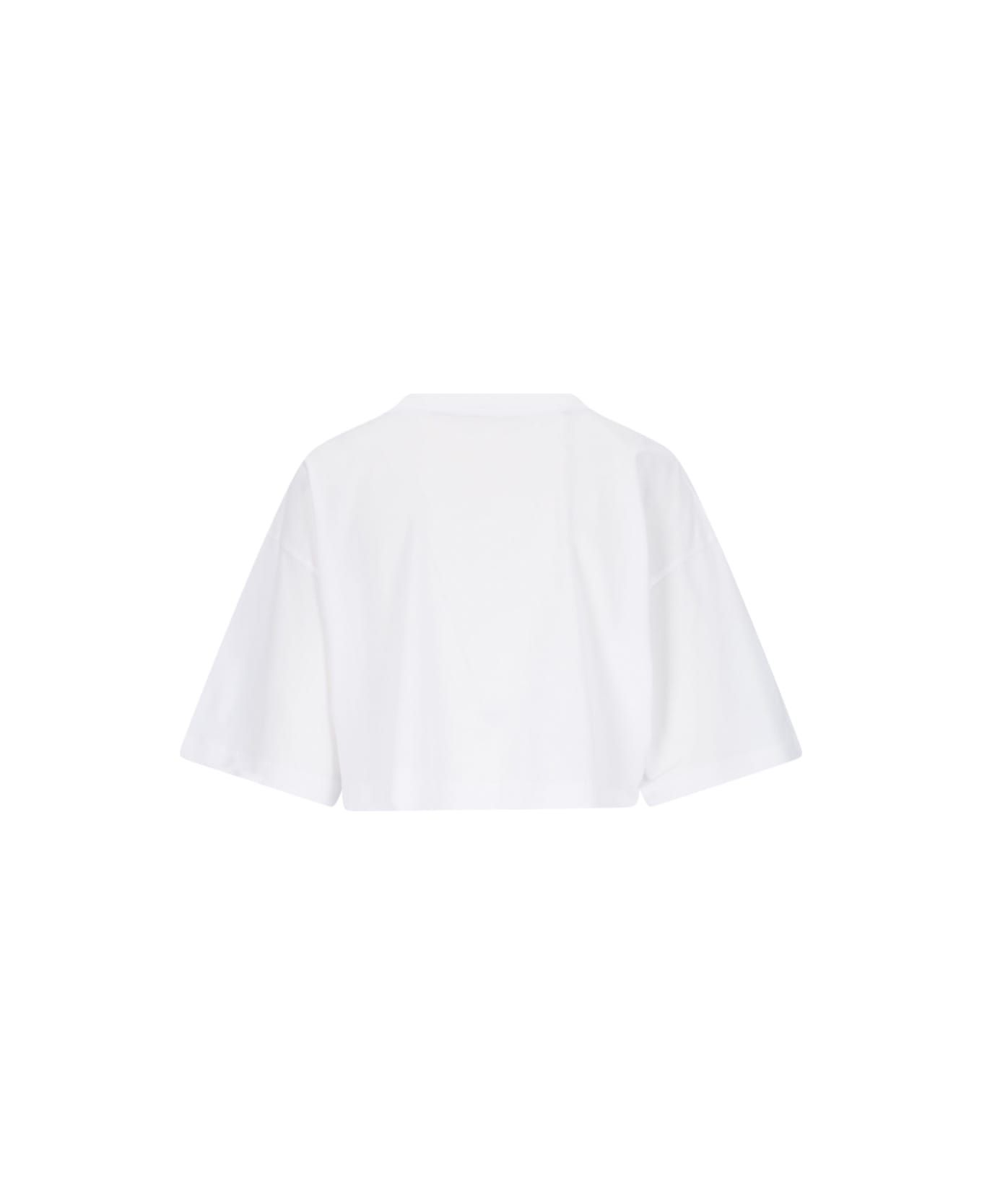 Marni Logo Crop T-shirt - White