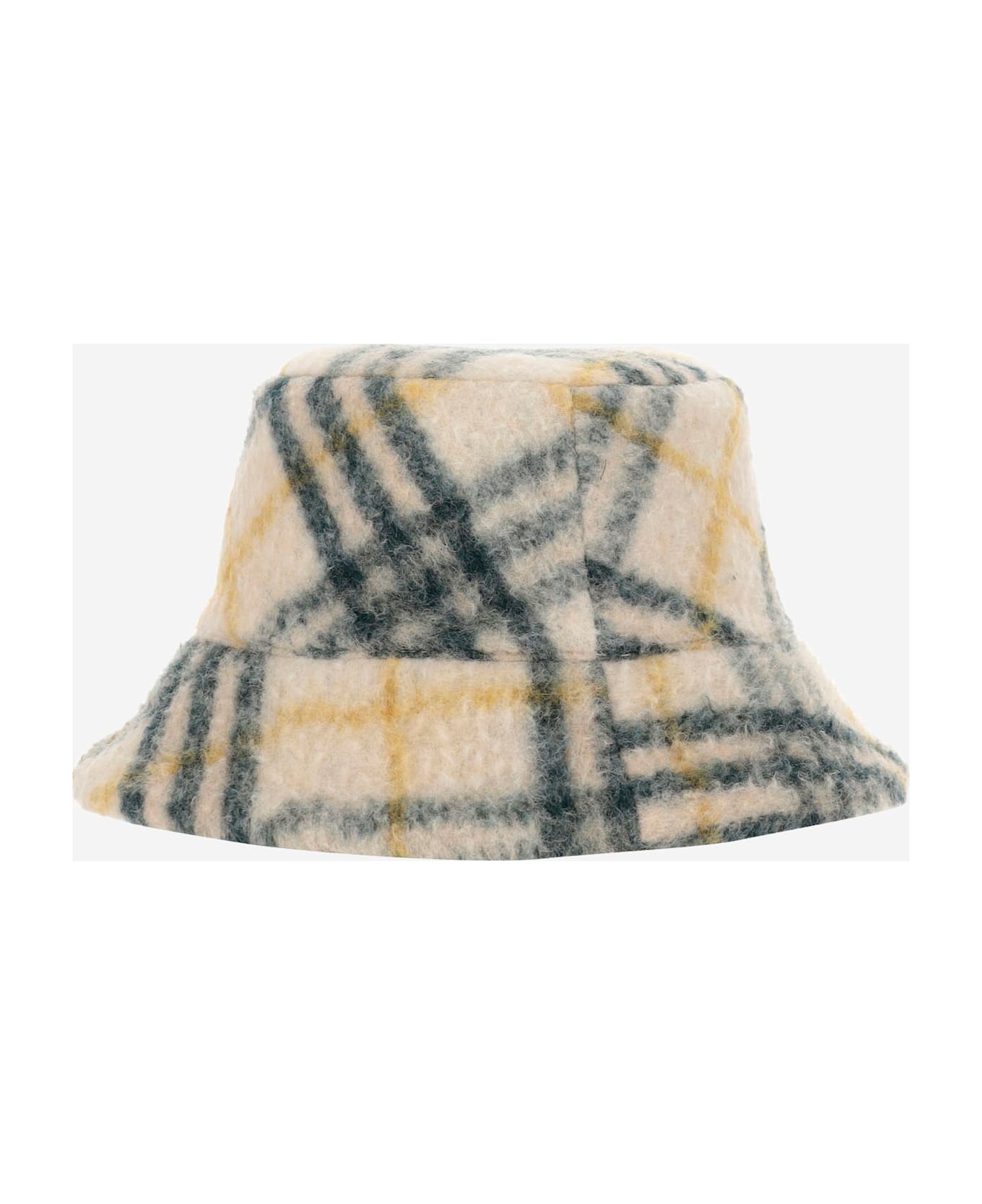 Burberry Reversible Fleece Check Bucket Hat - Green