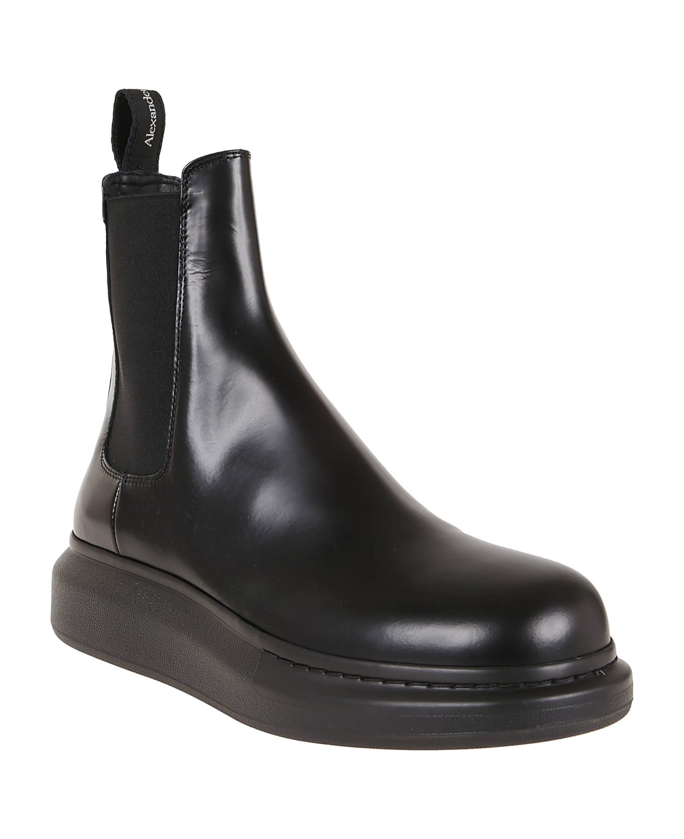 Alexander McQueen Platform Ankle Boots - BLACK
