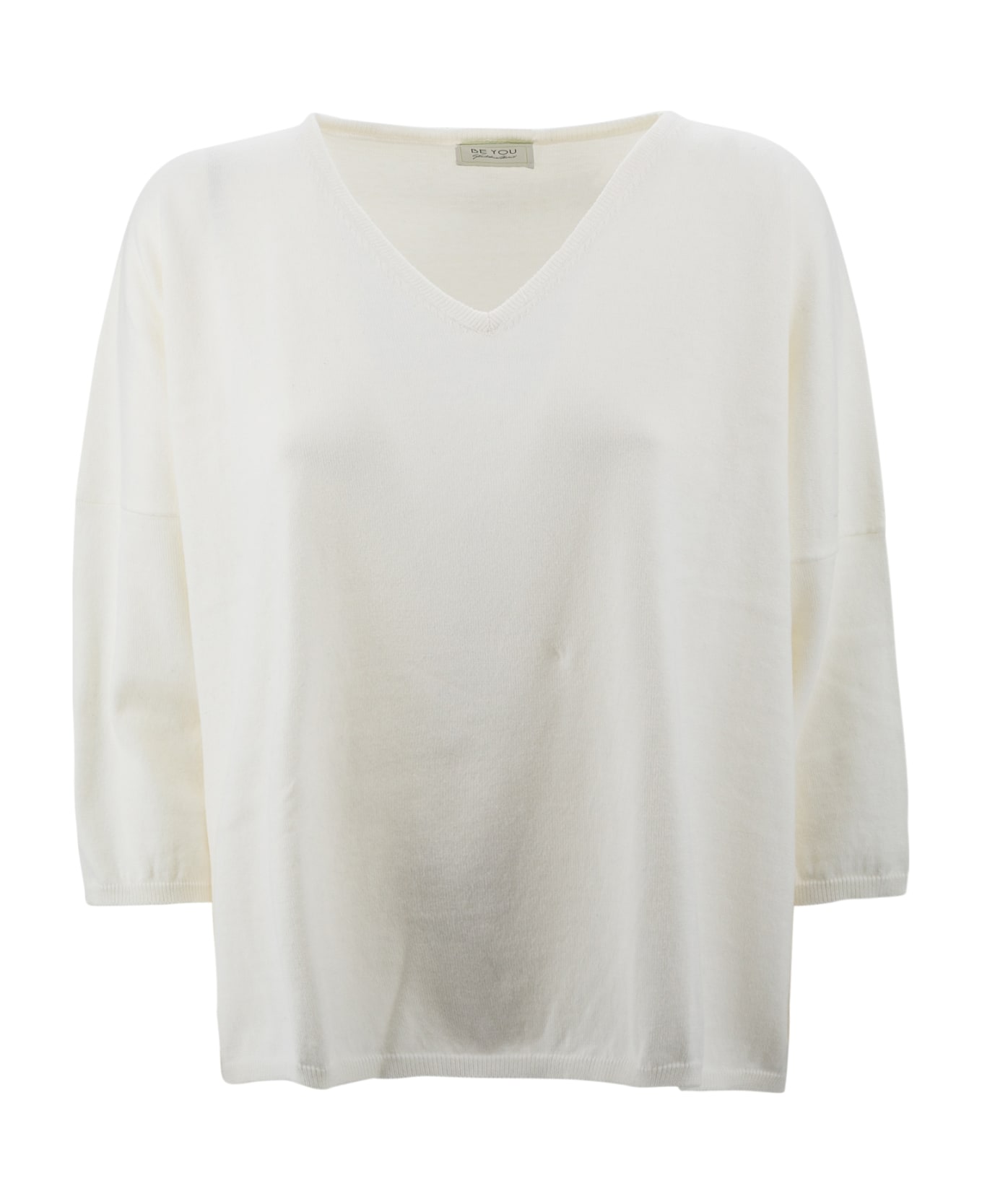 Be You V-neck Sweater - White