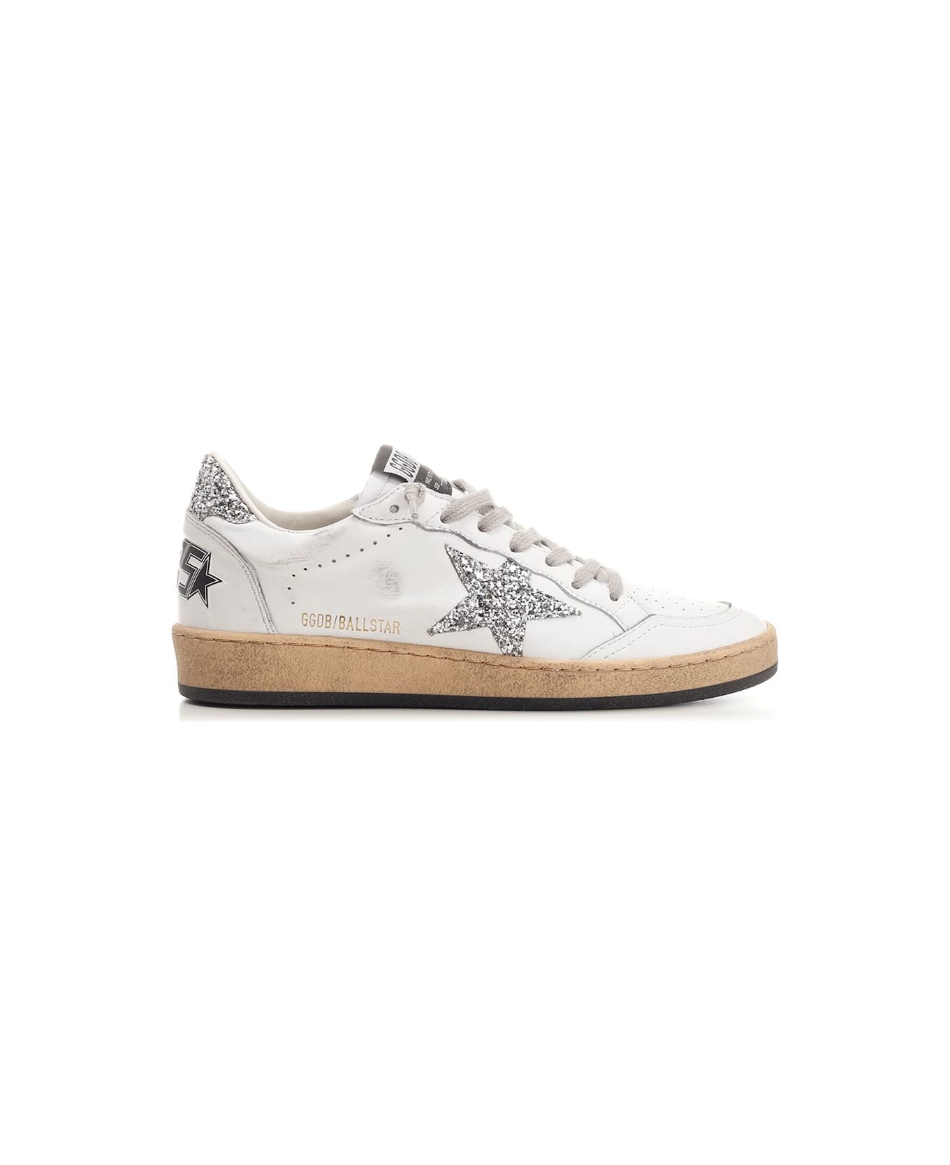 Golden Goose 'ball Star' Sneakers - Silver