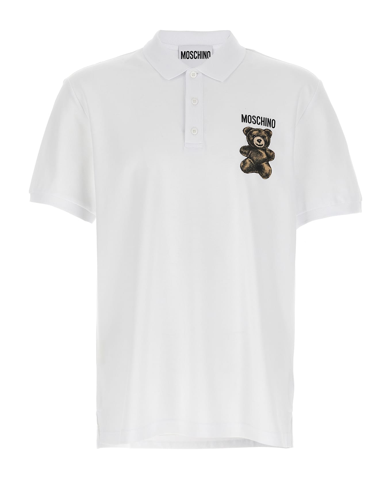 Moschino 
teddy
 Polo Shirt - White