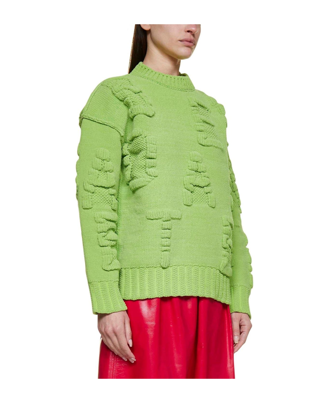 Bottega Veneta Alphabet Motif Ribbedknit Jumper - MULTICOLOUR