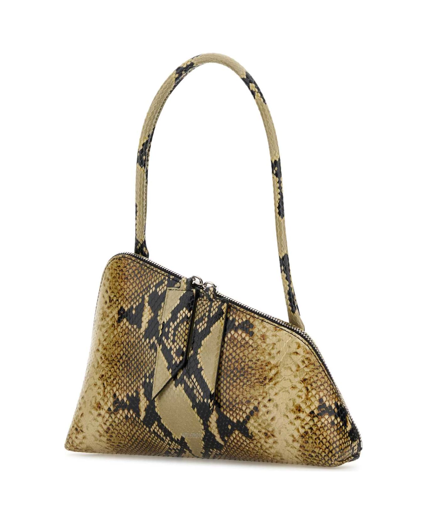 The Attico Printed Leather Sunrise Shoulder Bag - BLACKSAHARA