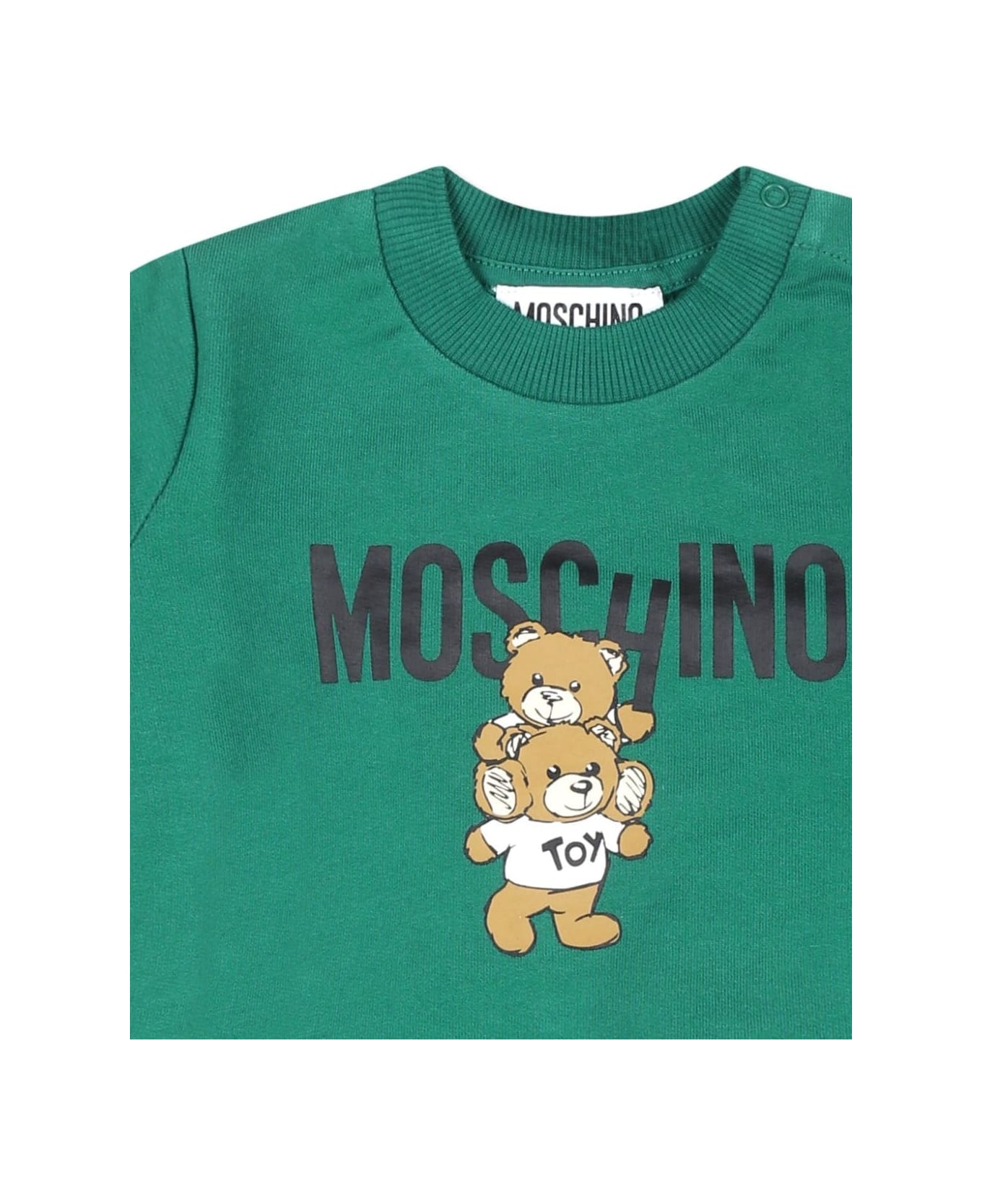 Moschino Felpa Con Logo - Green