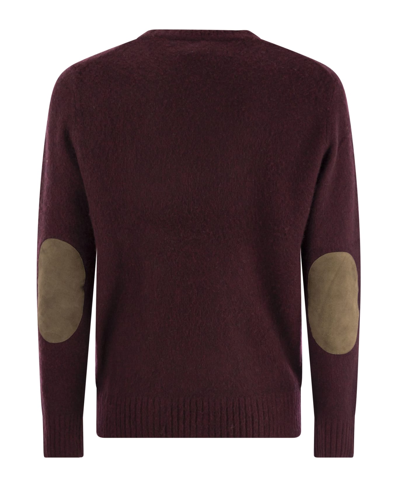 Polo Ralph Lauren Crew-neck Sweater In Wool And Cashmere - Bordeaux