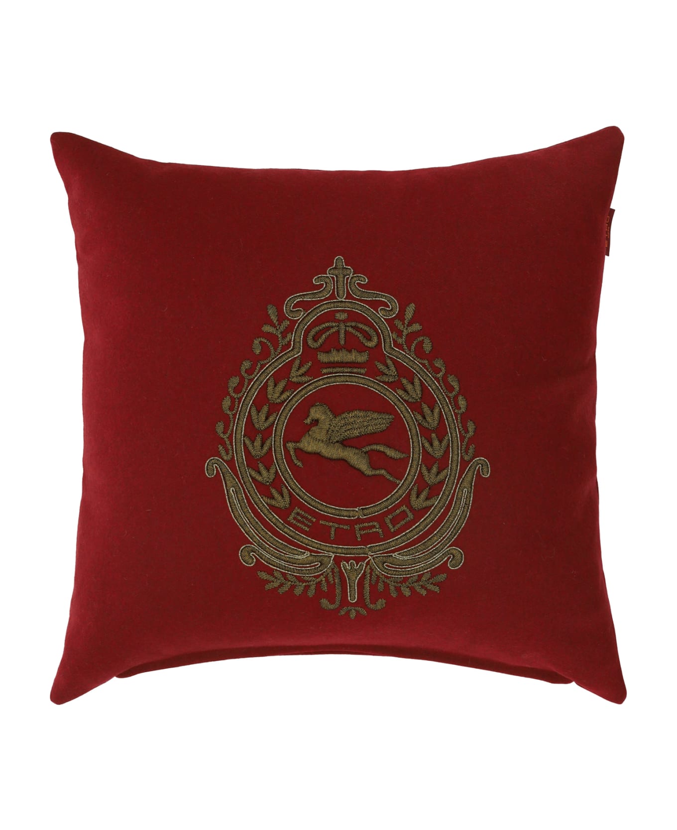 Etro Set 2 Embroidered Pillows - Bordeaux クッション