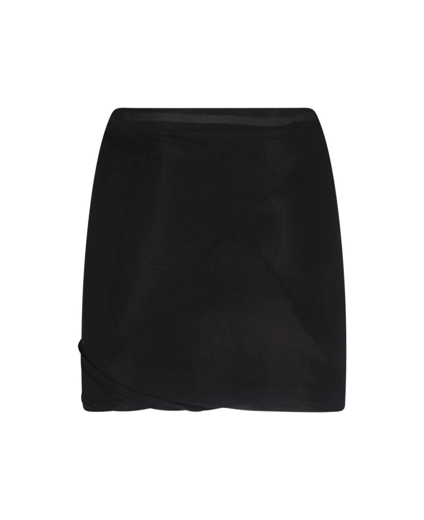 Rick Owens Classic Mini Skirt - BLACK
