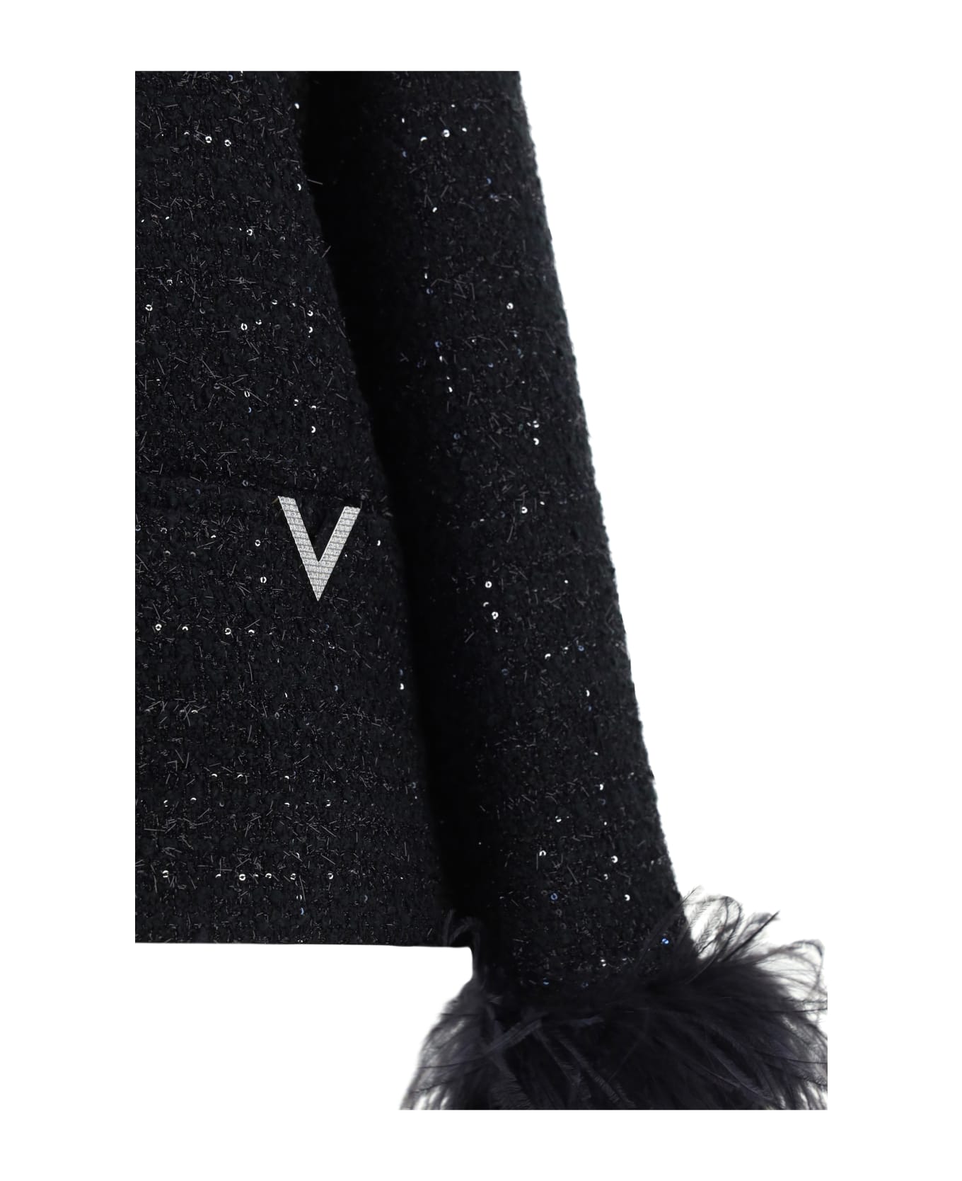 Valentino Tweed Jacket - Nero Lurex