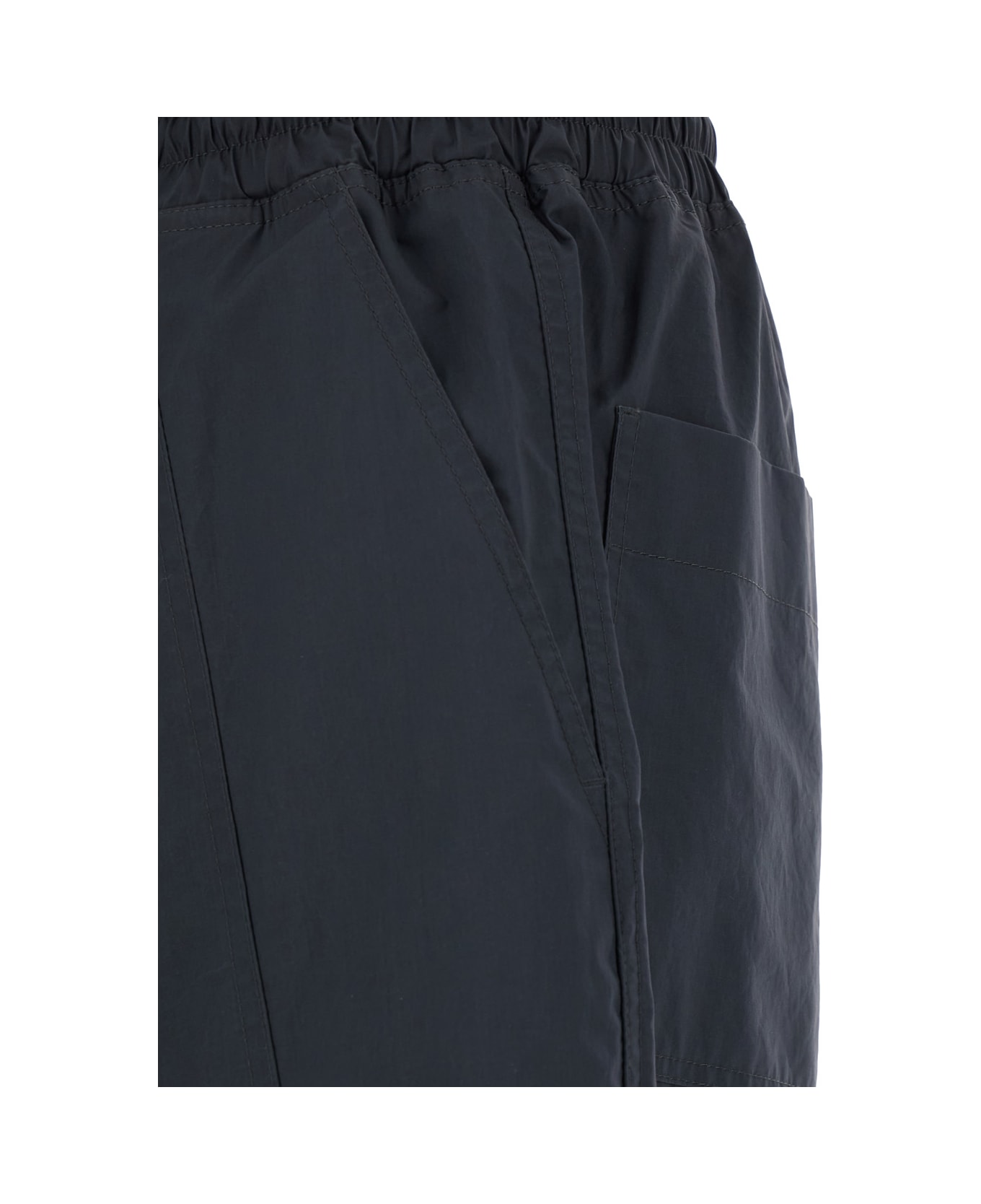 Bottega Veneta Grey Straight Leg Pants With Elastic Waist And Resin Finish In Cotton Man - Grey