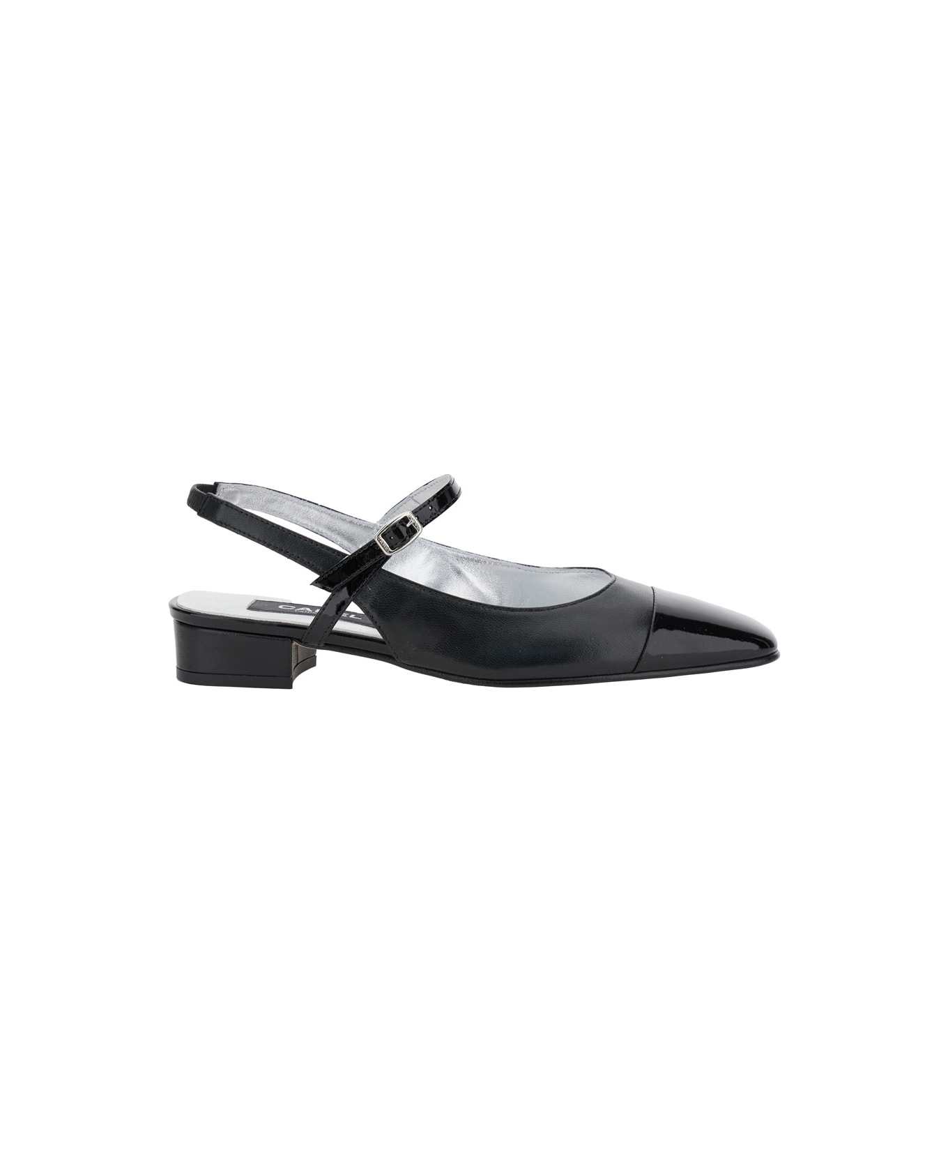 Carel 
oceano
 Black Slingback Ballet Shoes In Leather Woman - Black