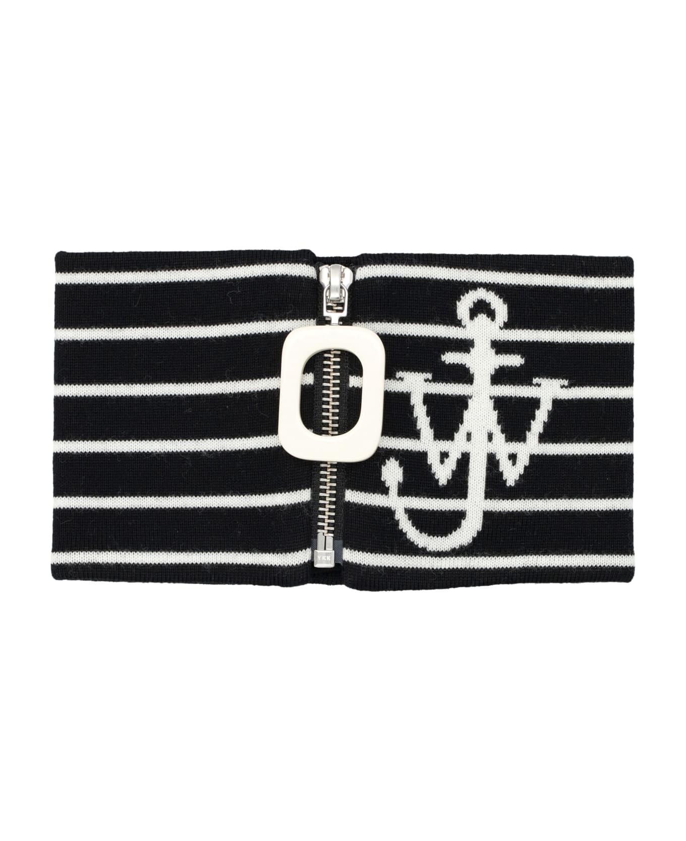 J.W. Anderson Striped Anchor Neckband - BLACK スカーフ