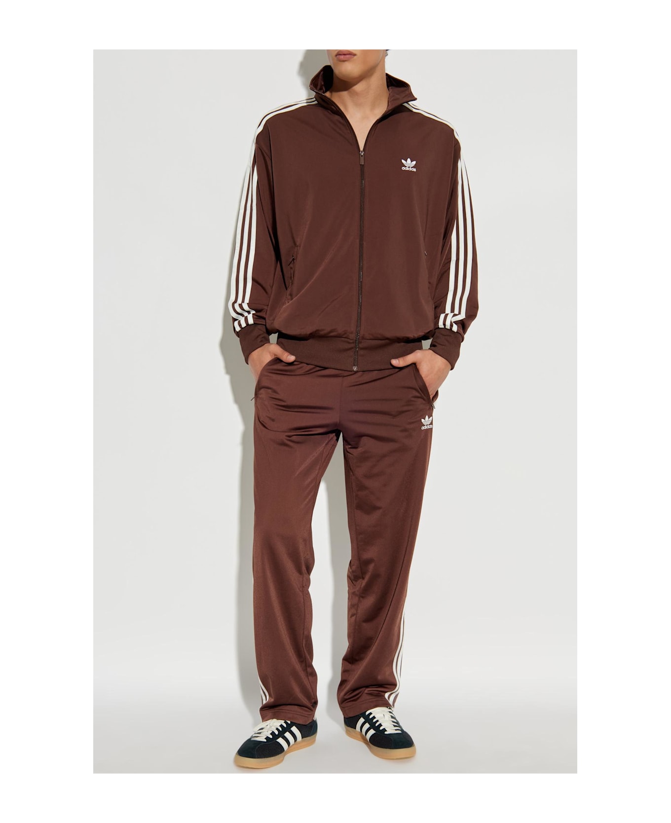 Adidas Originals Sweatshirt With Logo - Auburn/Off White