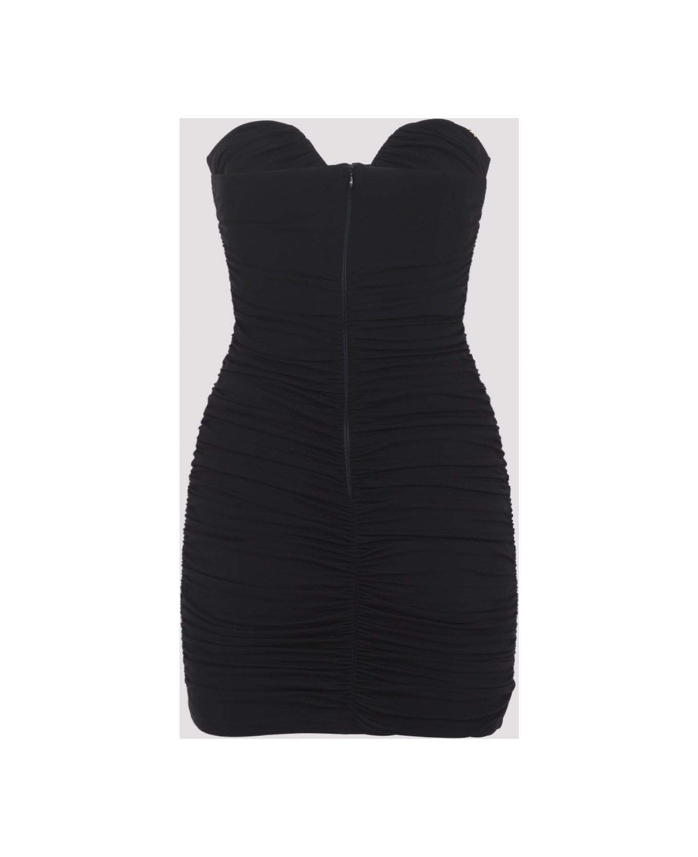 Elisabetta Franchi Draped Mini Dress - Nero